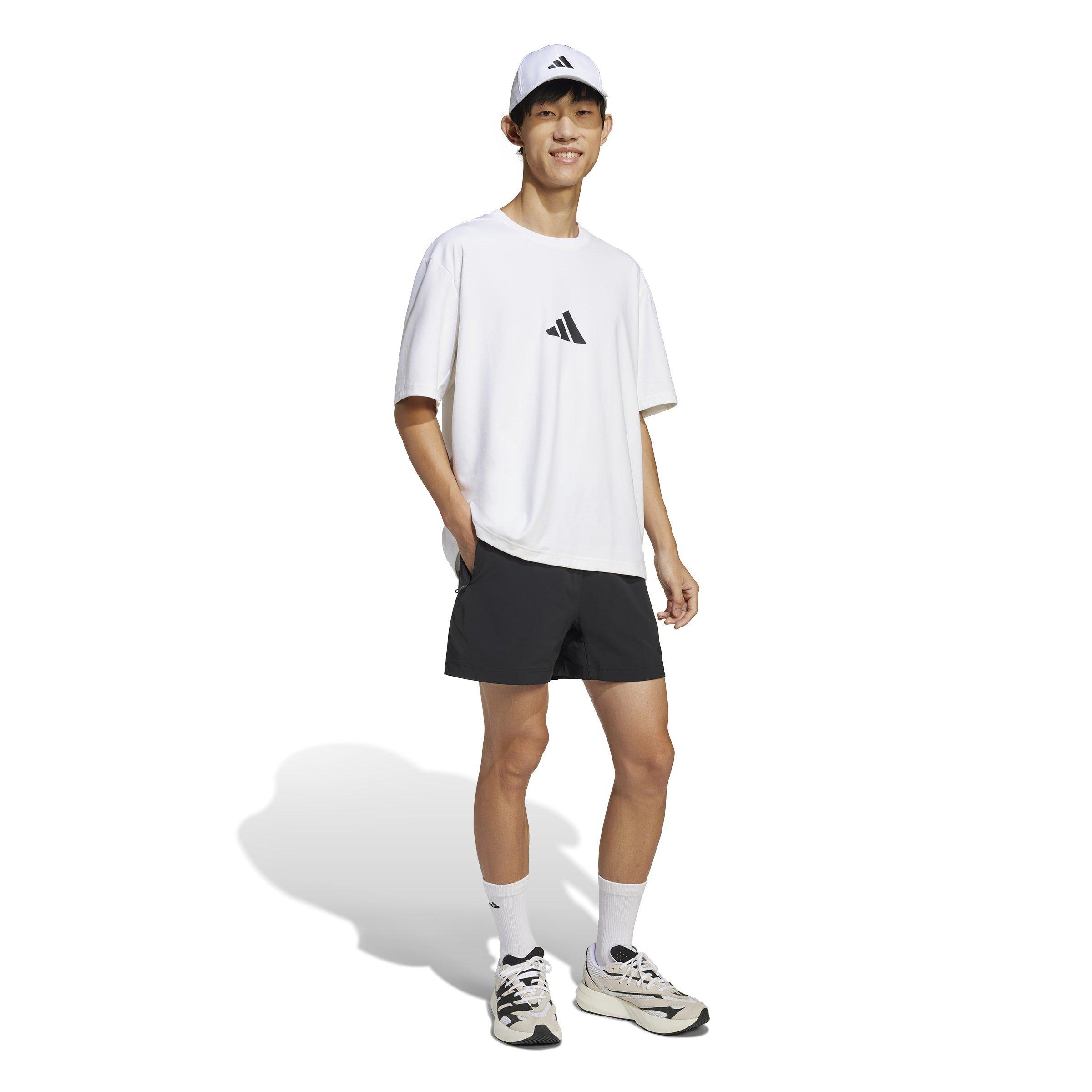 White - adidas - adidas Z.N.E. Loose-Fit T-Shirt Mens - 4