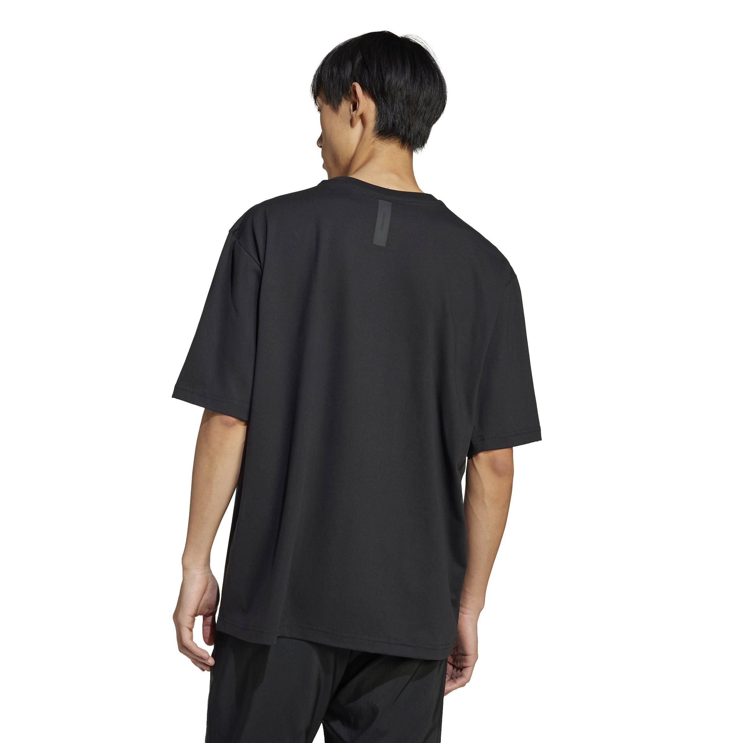 Black - adidas - adidas Z.N.E. Loose-Fit T-Shirt Mens - 3