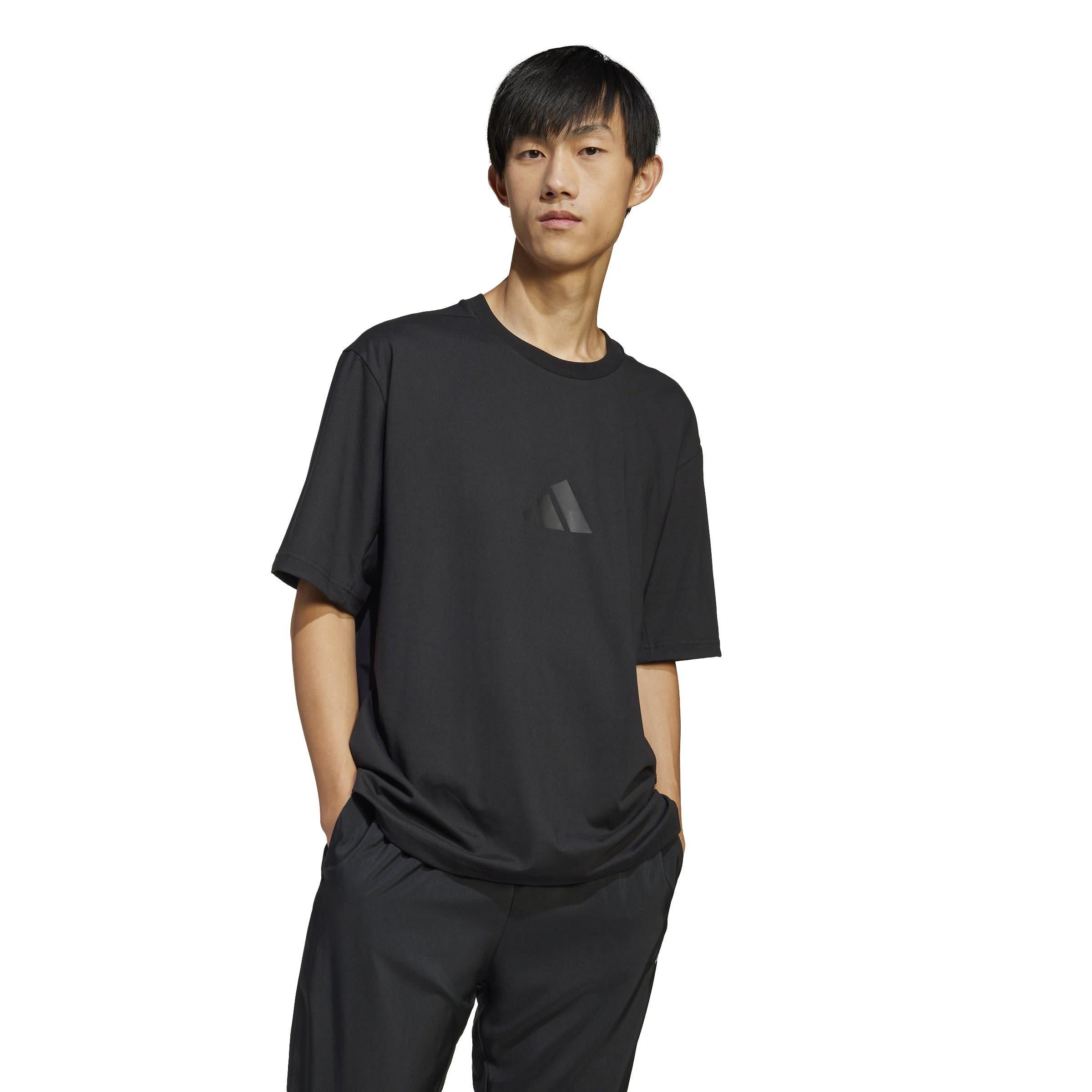 Black - adidas - adidas Z.N.E. Loose-Fit T-Shirt Mens - 4