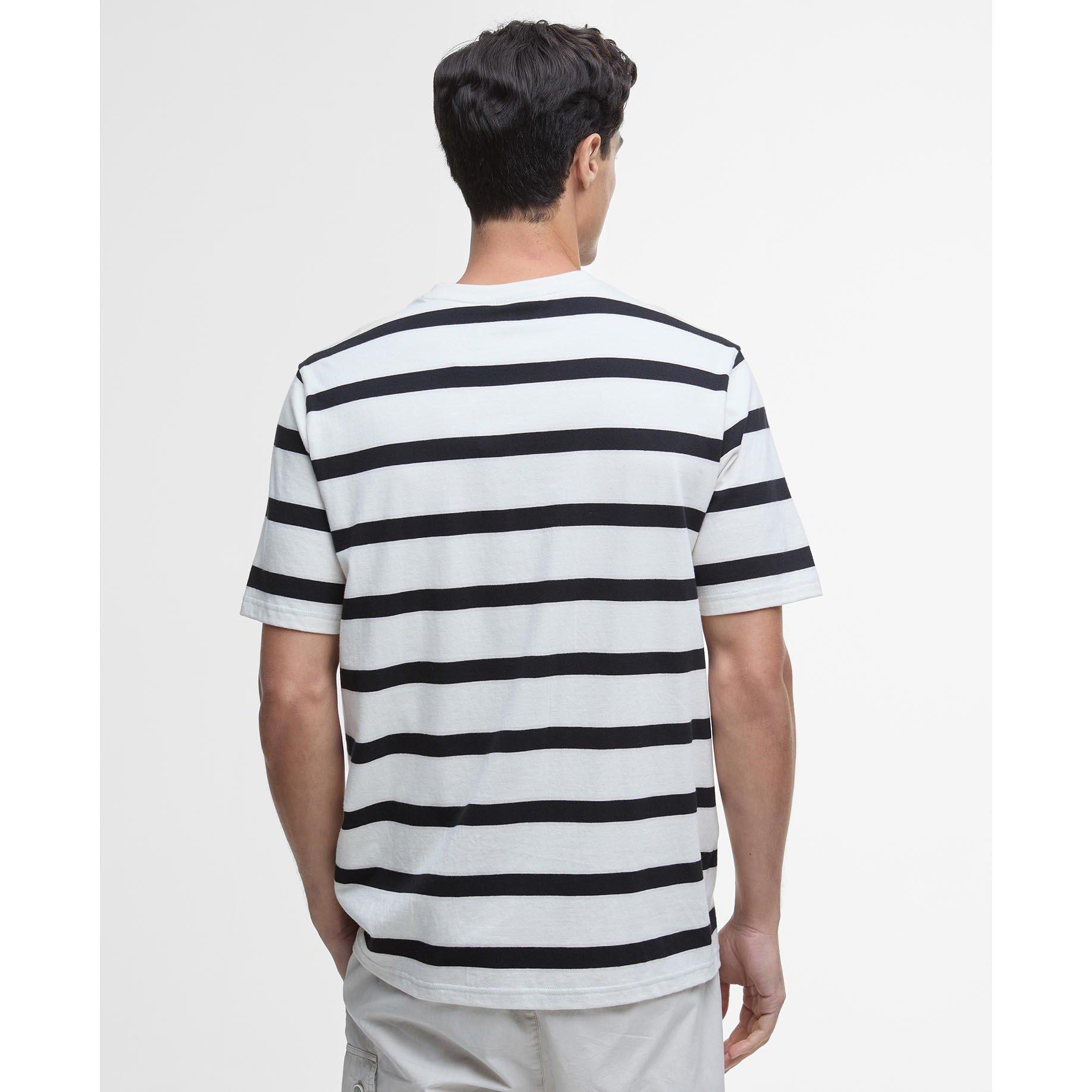 Whisper White - Barbour International - Luca Stripe T-Shirt - 2