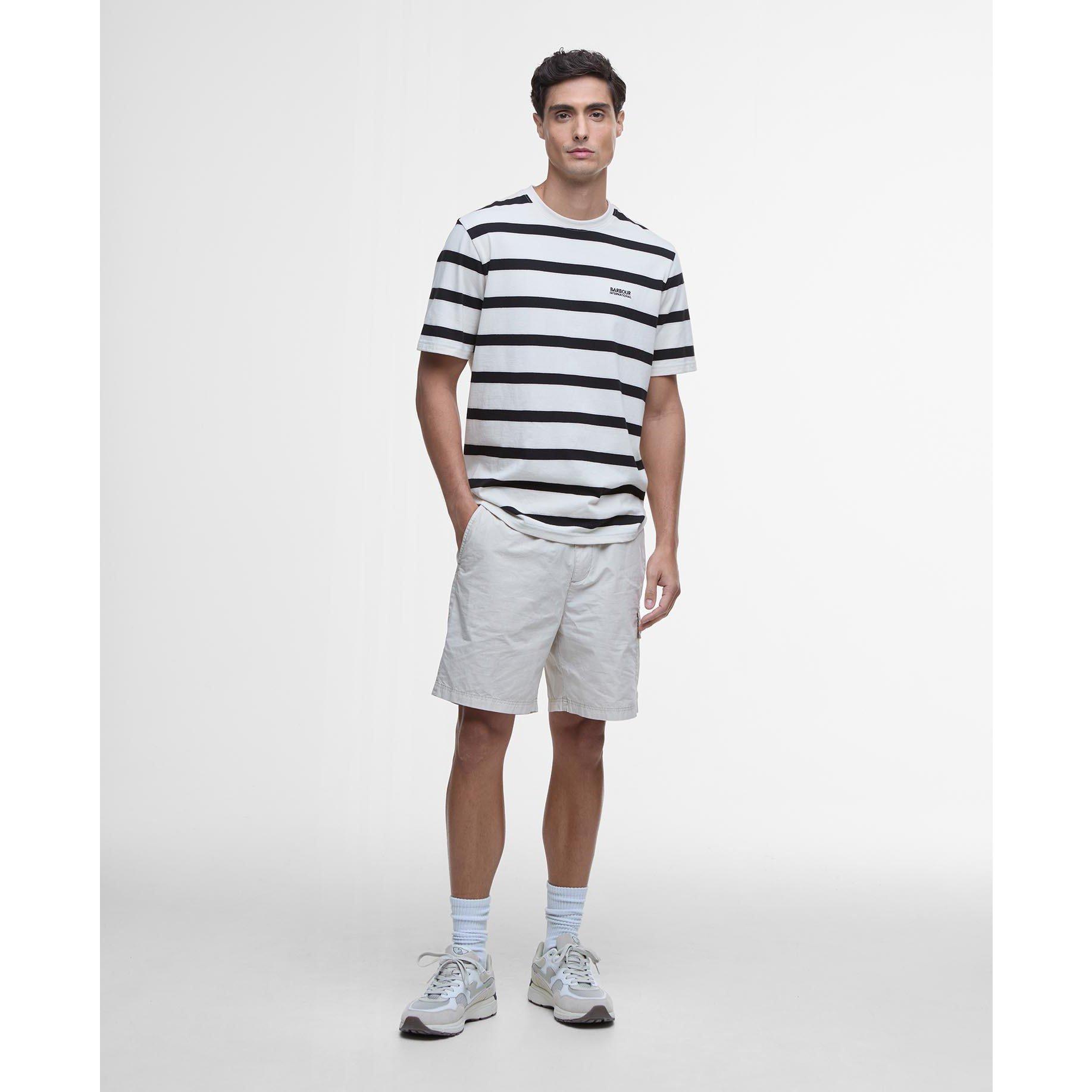 Whisper White - Barbour International - Luca Stripe T-Shirt - 3
