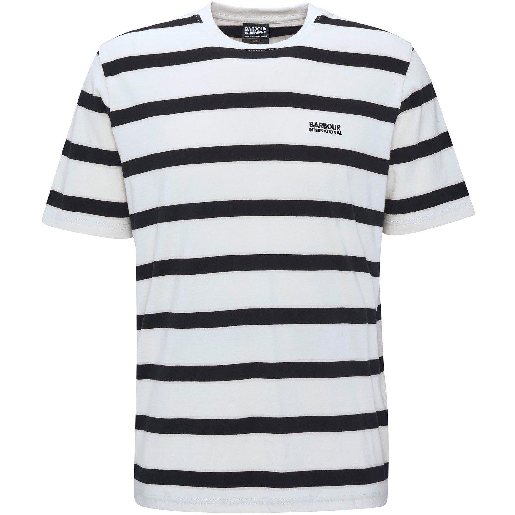 Whisper White - Barbour International - Luca Stripe T-Shirt - 6