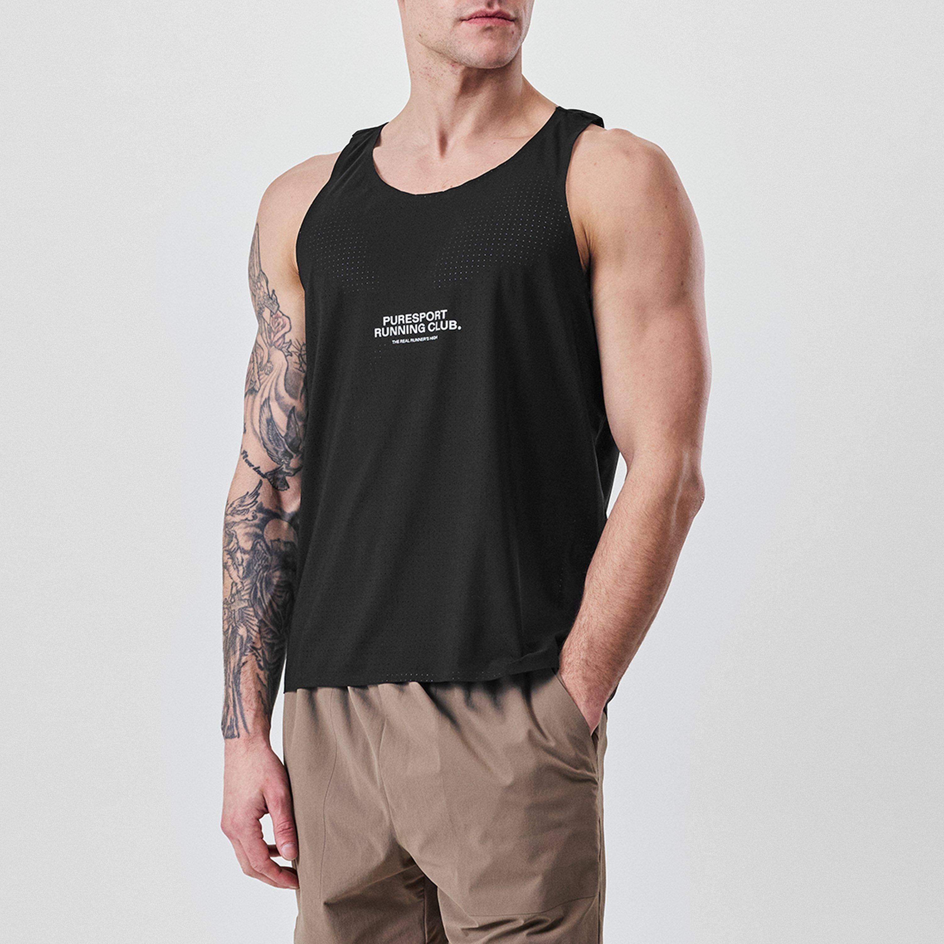 Black - Puresport - Performance Singlet - 3