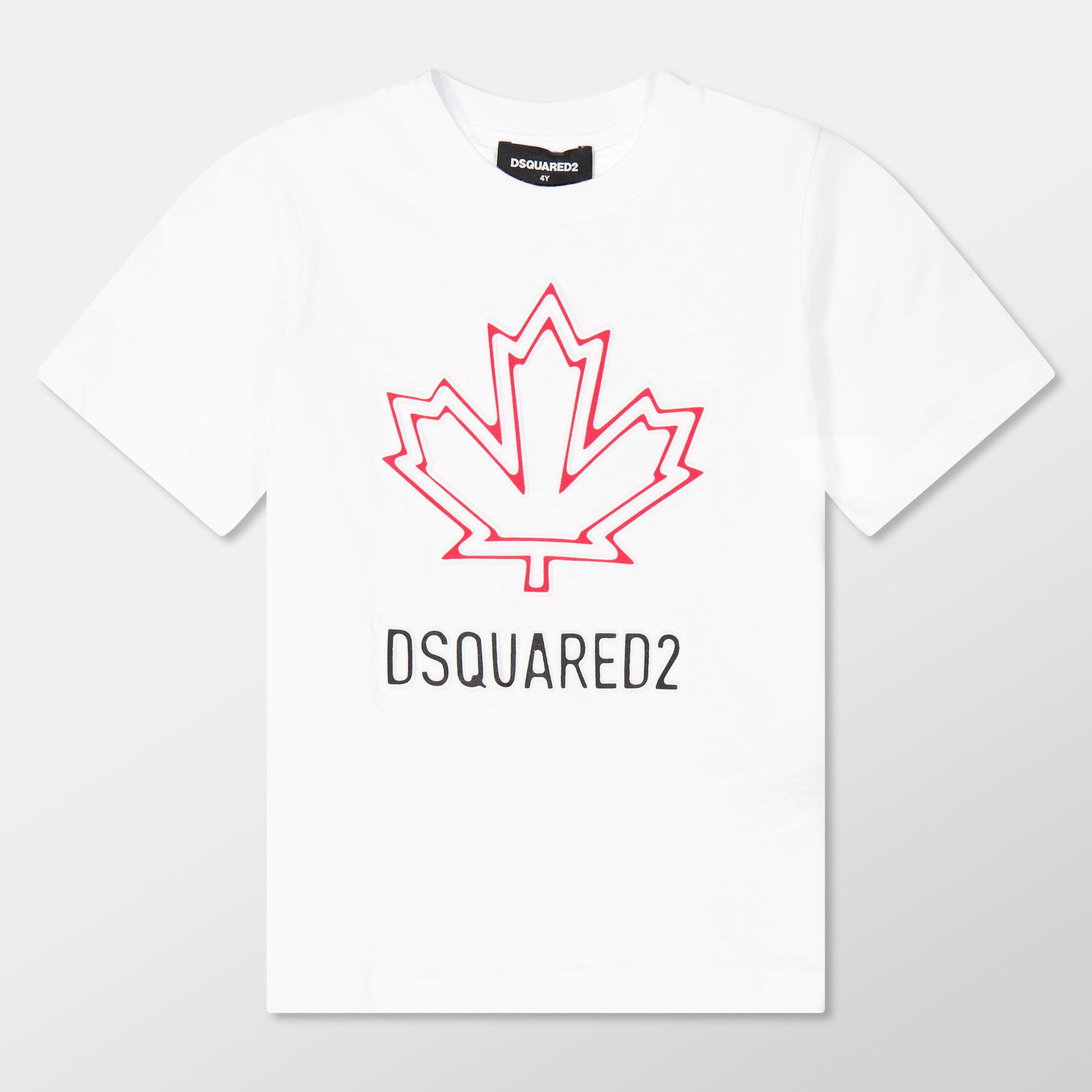White DQ100 - DSquared2 - Logo T-Shirt Juniors - 1