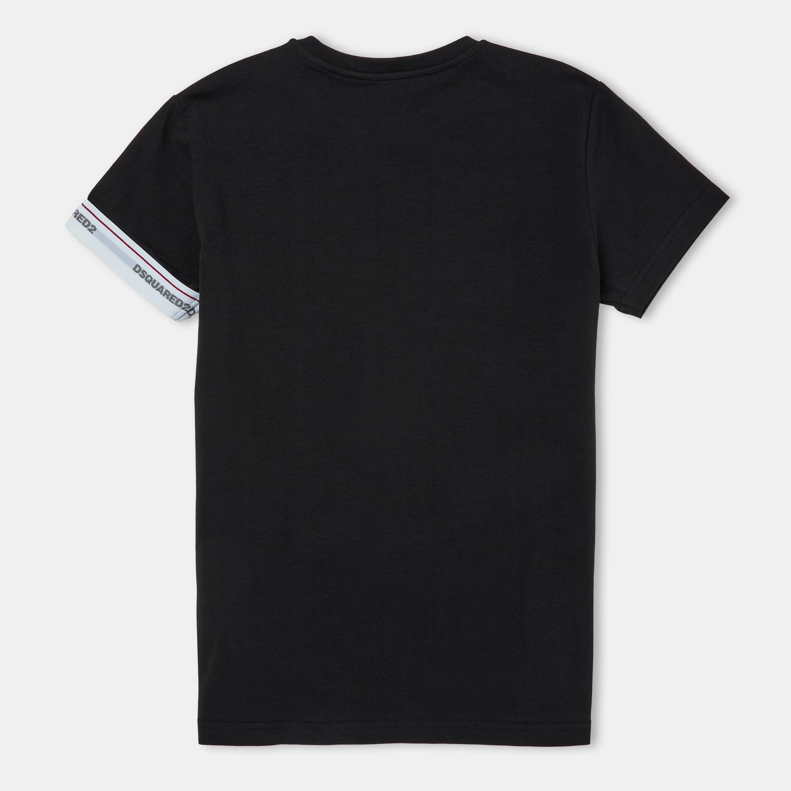 Black DQ900 - DSquared2 - Logo T-Shirt Juniors - 2