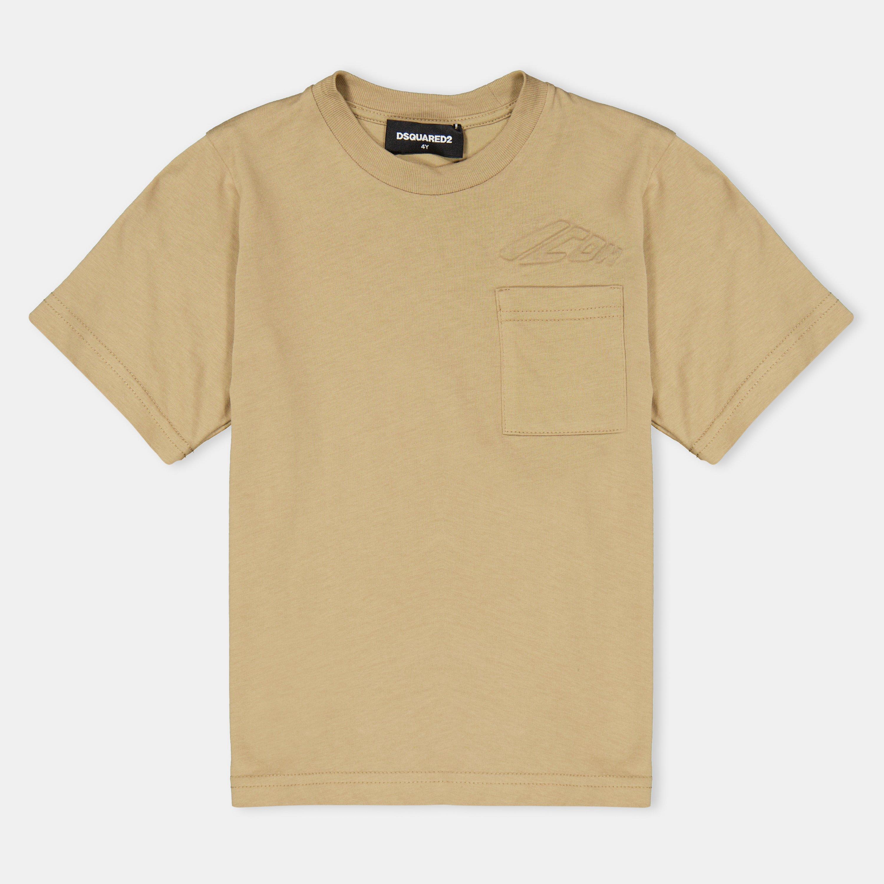 Beige DQ724 - DSquared2 - Icon New Generation T-Shirt Juniors - 1