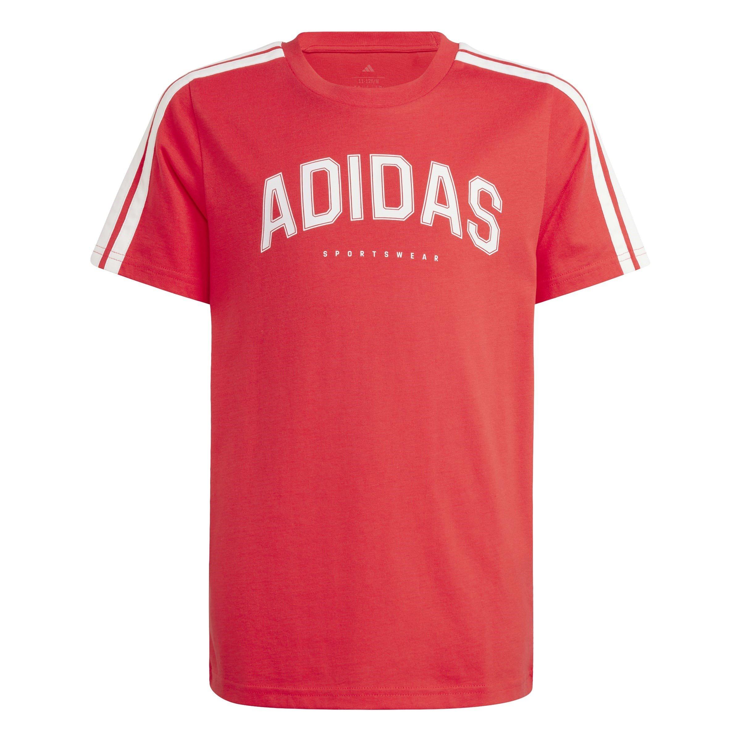 Adidas Boys Collegiate Graphic T-Shirt Kids - Red - 13 Years