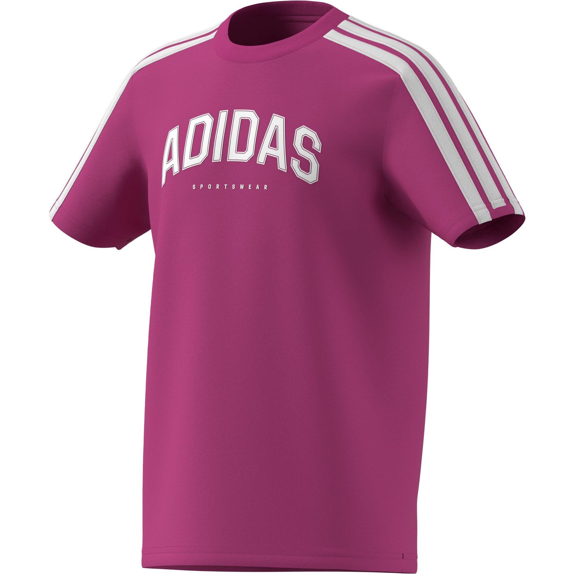 Lyserød - adidas - Collegiate Graphic T-Shirt Kids - 3