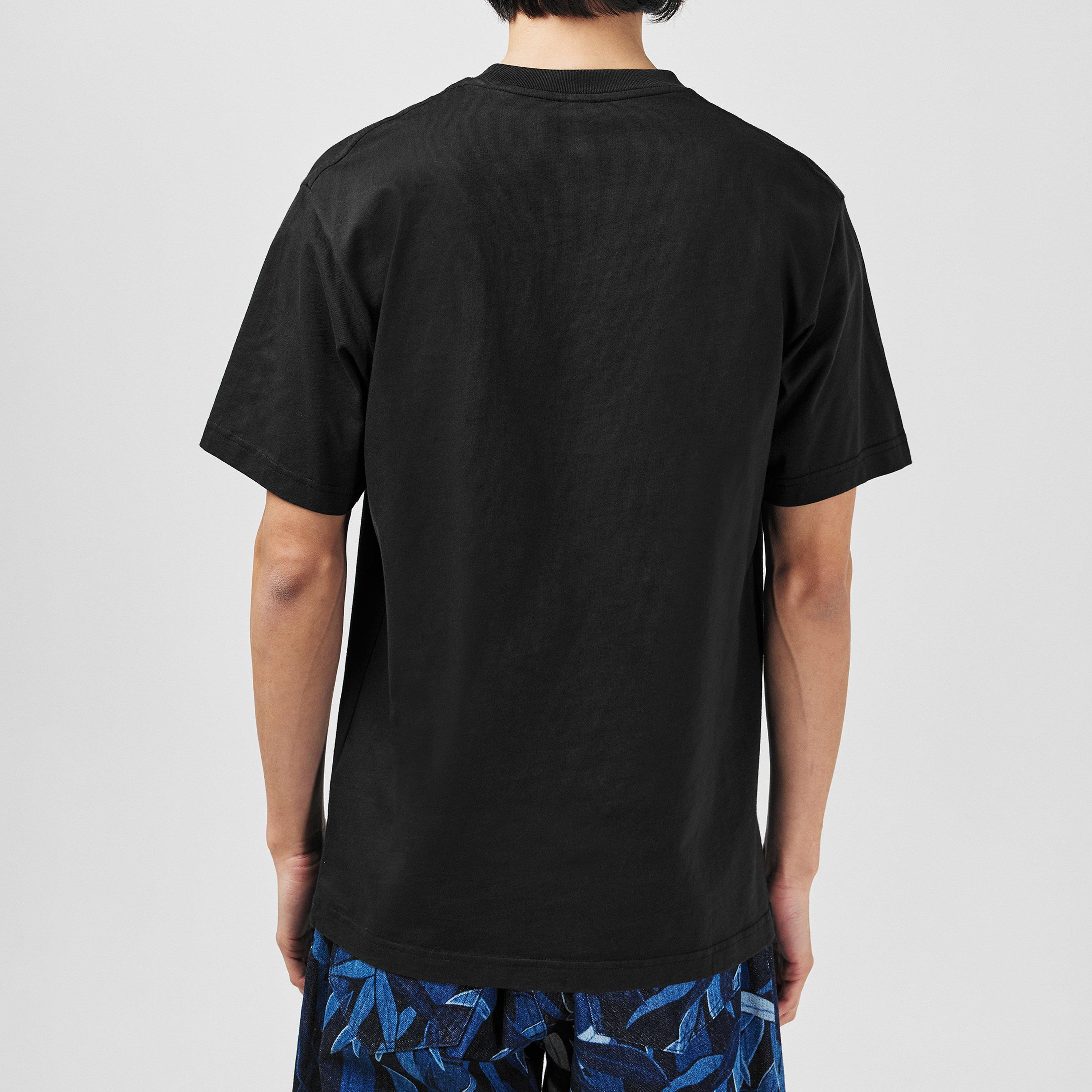 Black - Kenzo - Men's Flower Regular Fit T-Shirt - 3