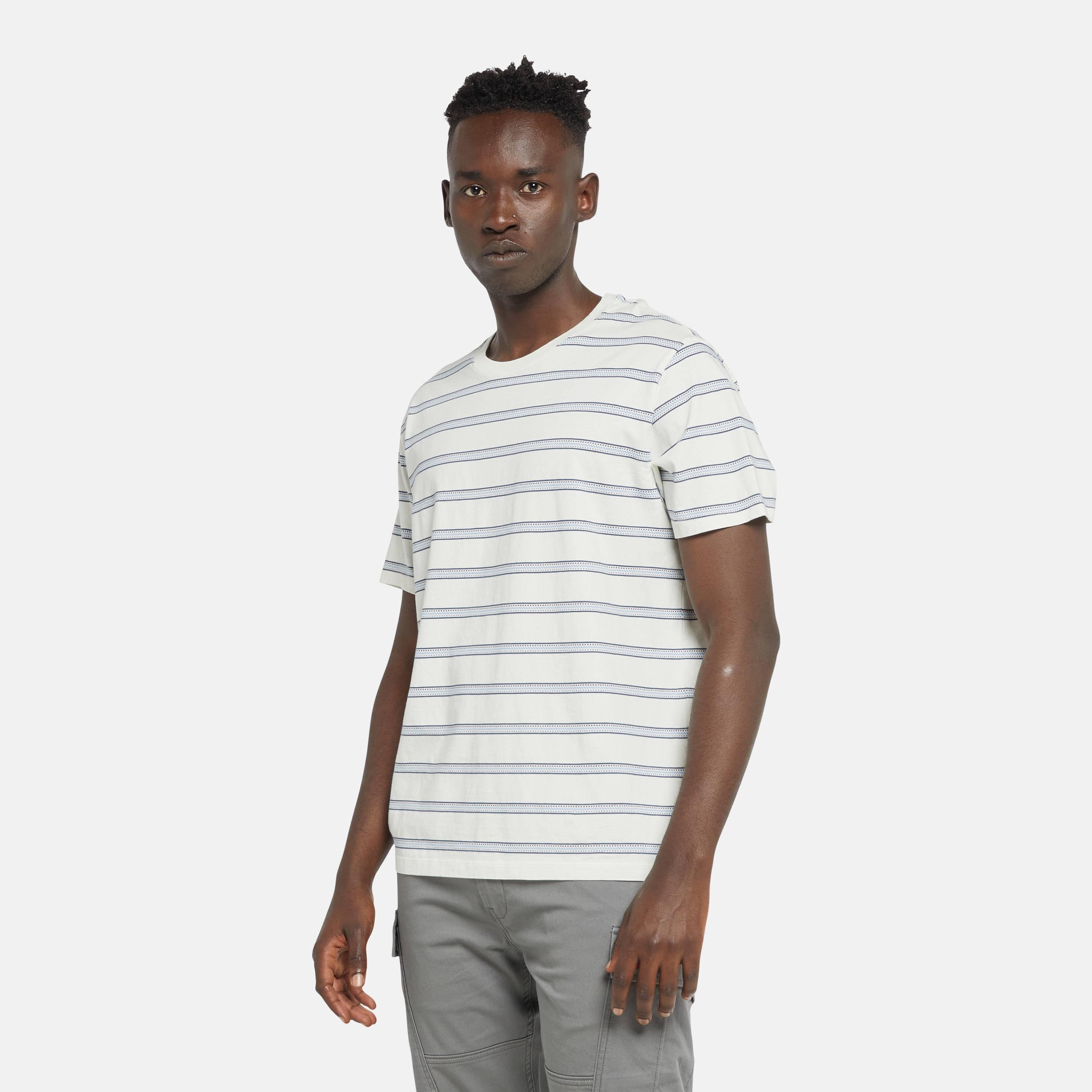 Levis Men's Striped Regular Fit T-Shirt - Stripe Egret - M