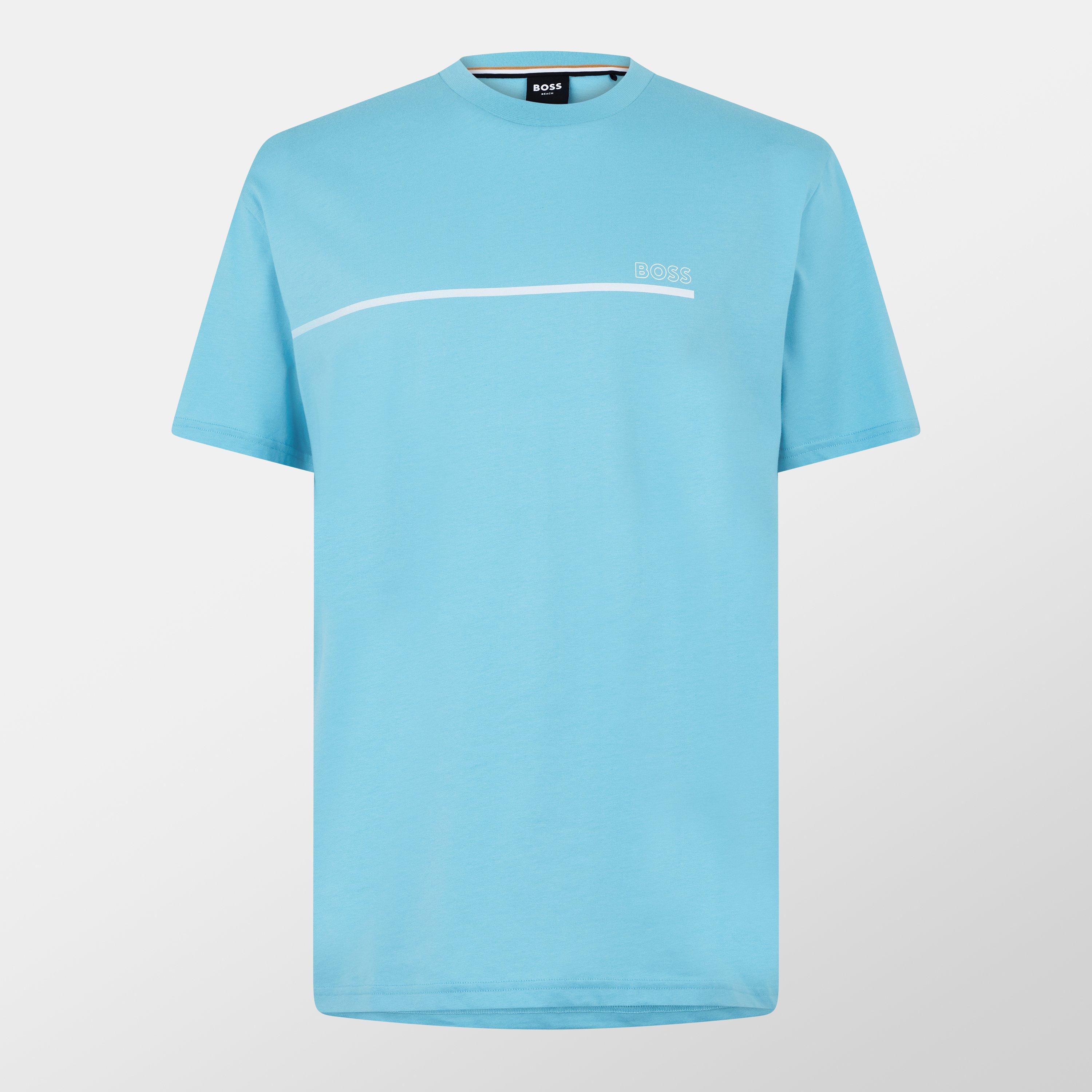 Boss Mens BOSS Bodywear Short Sleeve Soft Knit T-Shirt (Stormfish)