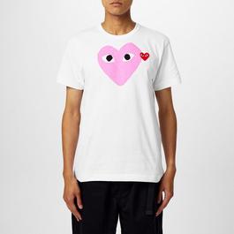 Comme des Garcons PLAY Duo Heart T Shirt