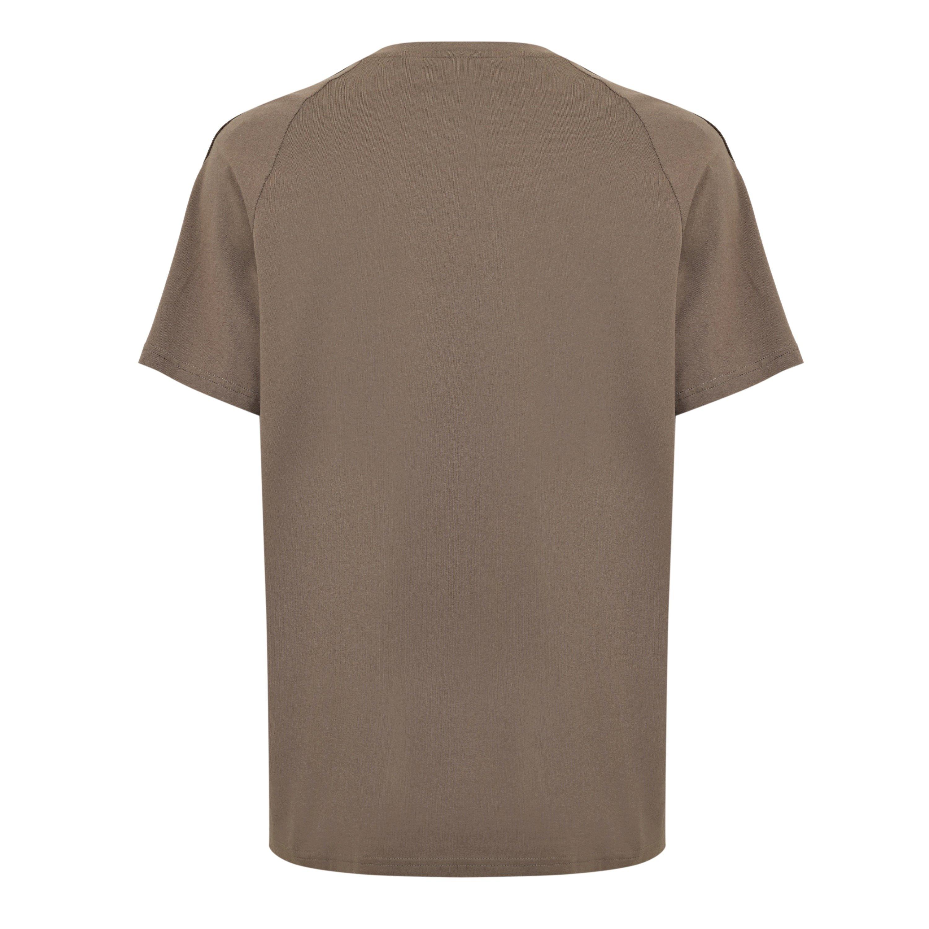 Beige 219 - Hugo - HUGO Mens T-Shirt with Logo Signature Tape Detail - 2
