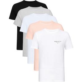 Henleys Henci 5 Pack T Shirts