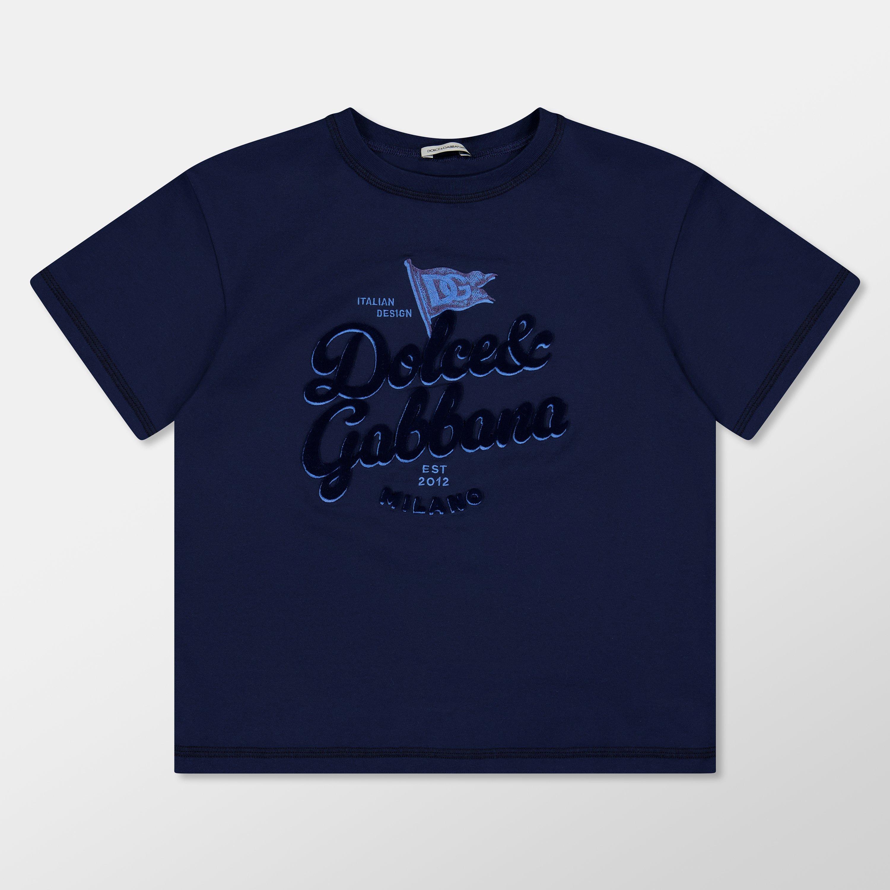 Dolce and Gabbana Unisex Kids' DG Logo T-Shirt | Flannels