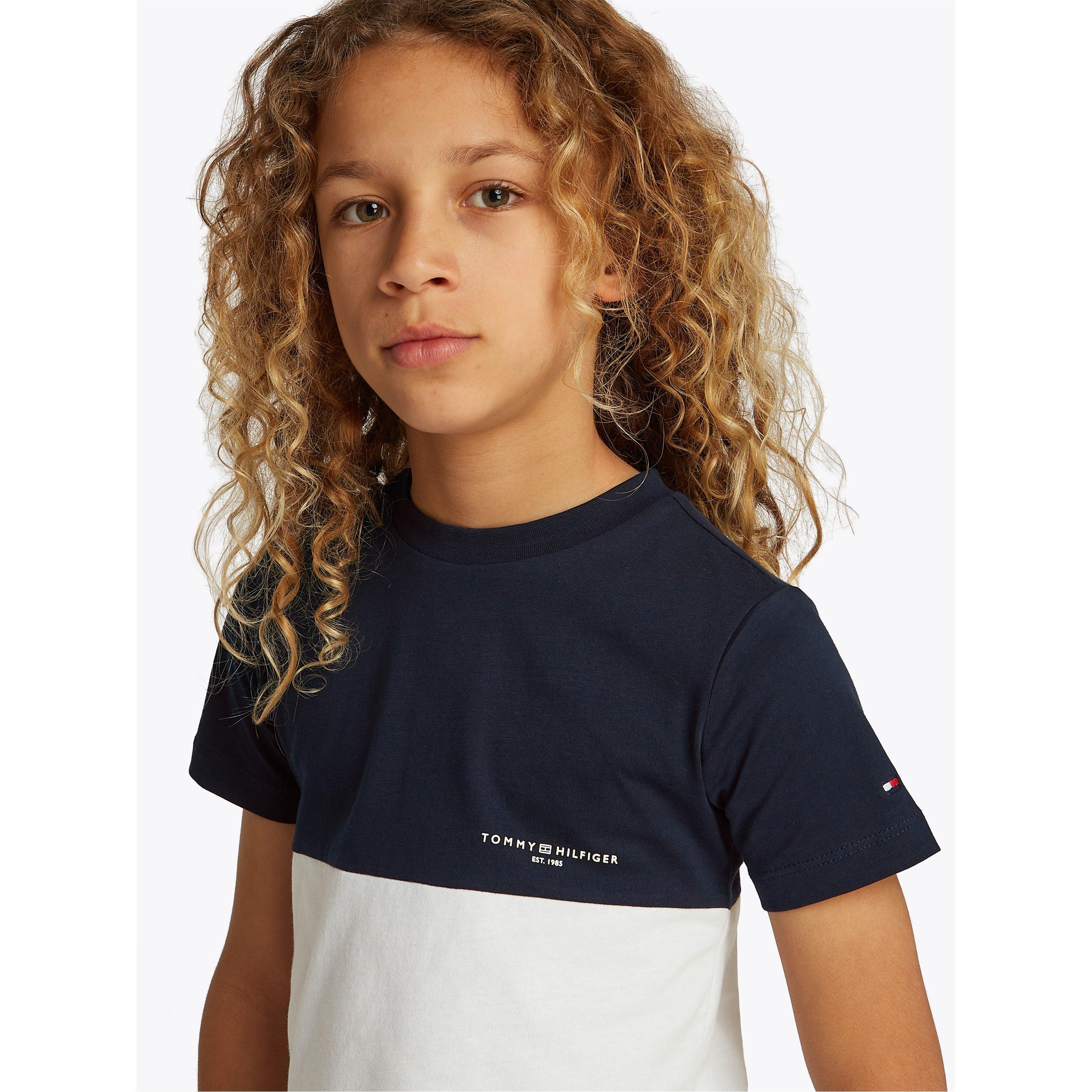 Night Navy C1G - Tommy Hilfiger - Kids' Mini Corp Colourblock T-Shirt - 1