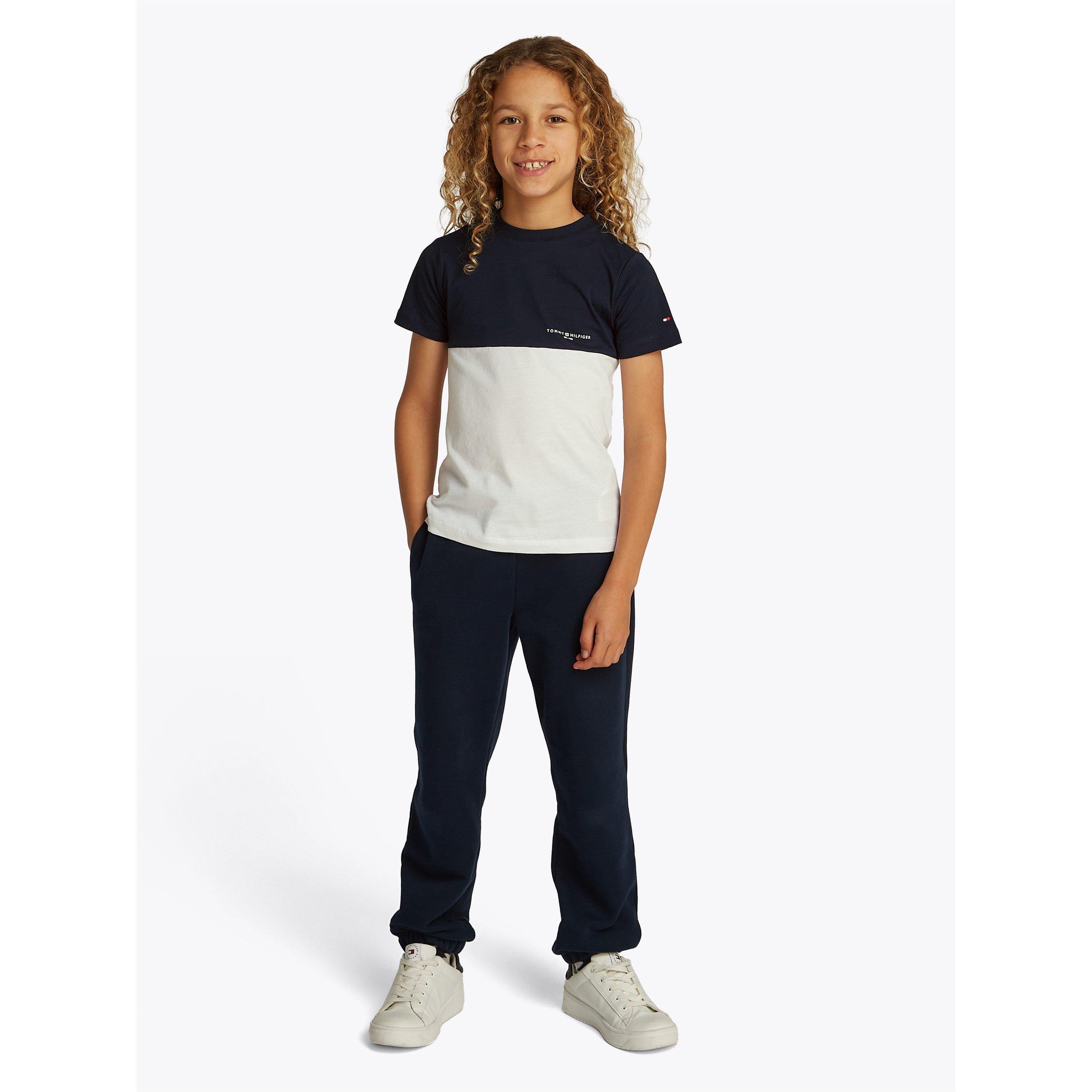 Nacht Marineblauw C1G - Tommy Hilfiger - Kids' Mini Corp Colourblock T-Shirt - 2