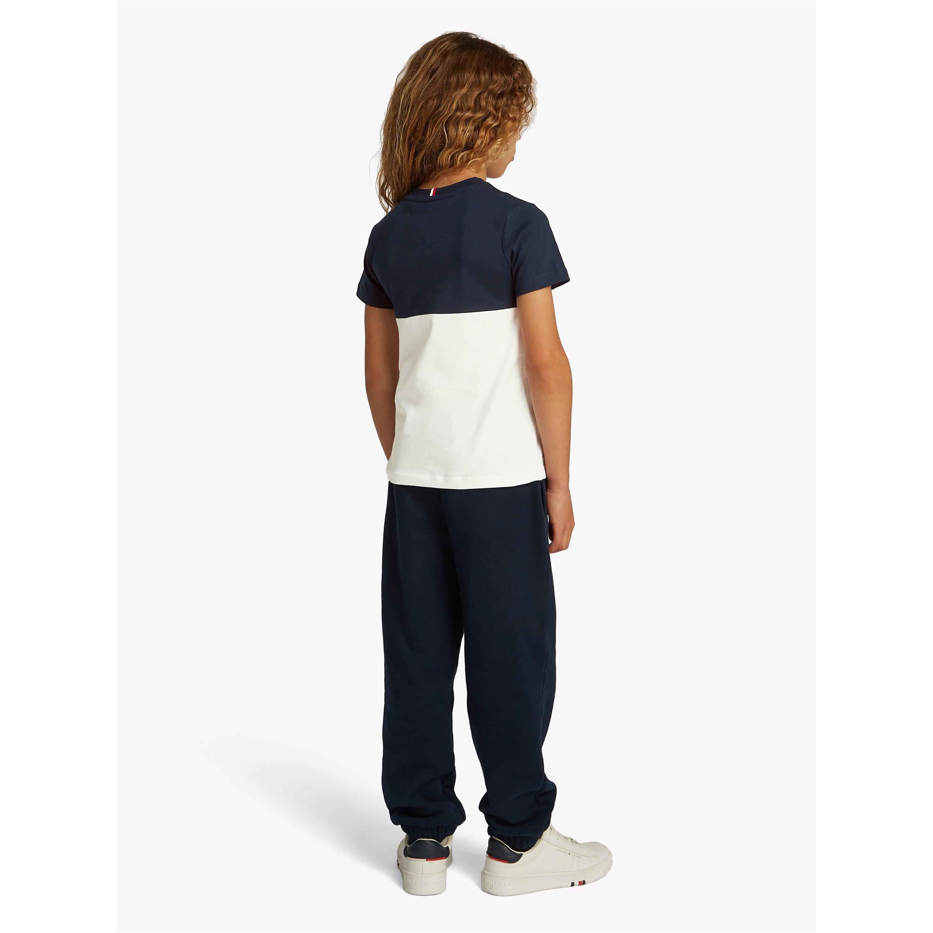 Nacht Marineblauw C1G - Tommy Hilfiger - Kids' Mini Corp Colourblock T-Shirt - 3