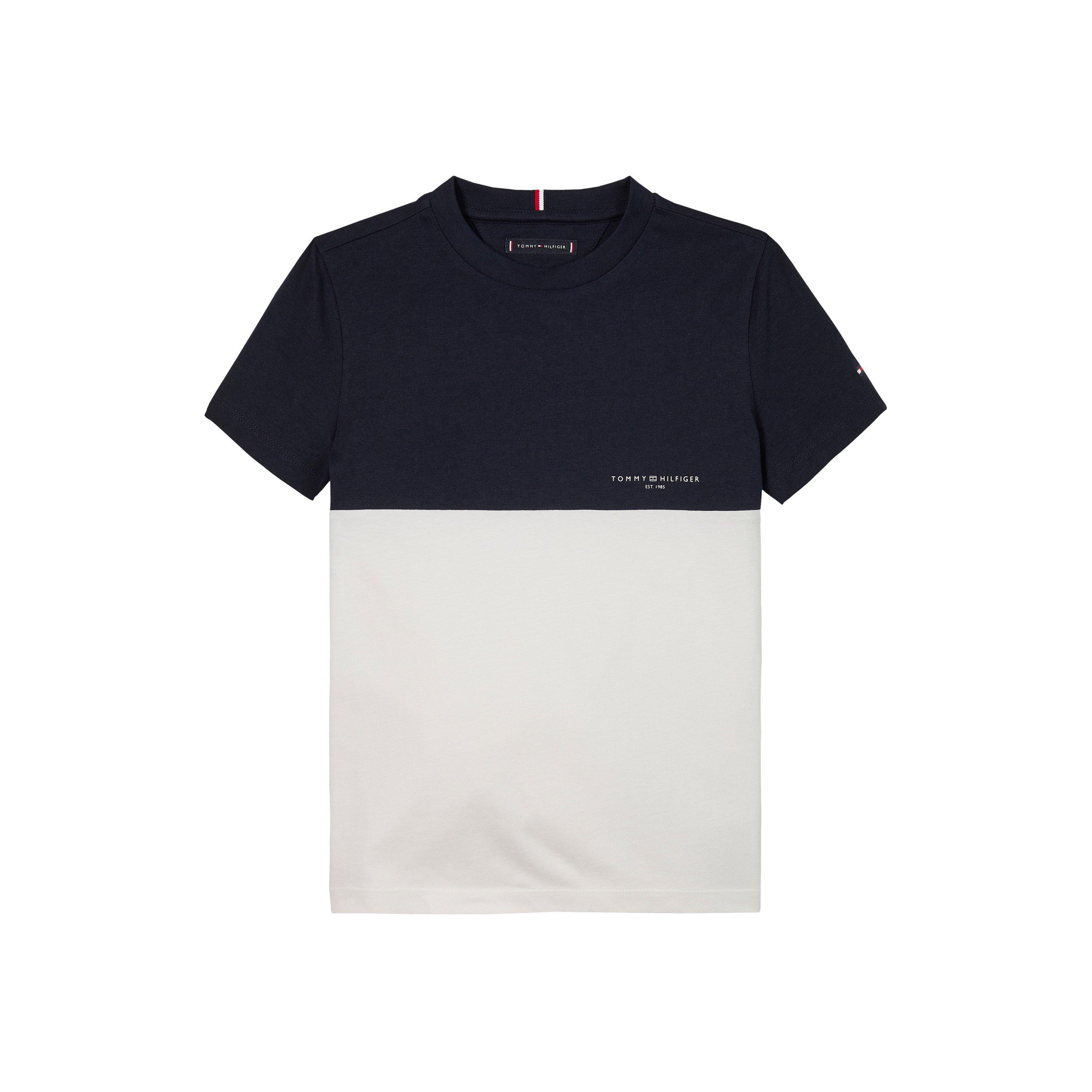 Nacht Marineblauw C1G - Tommy Hilfiger - Kids' Mini Corp Colourblock T-Shirt - 4