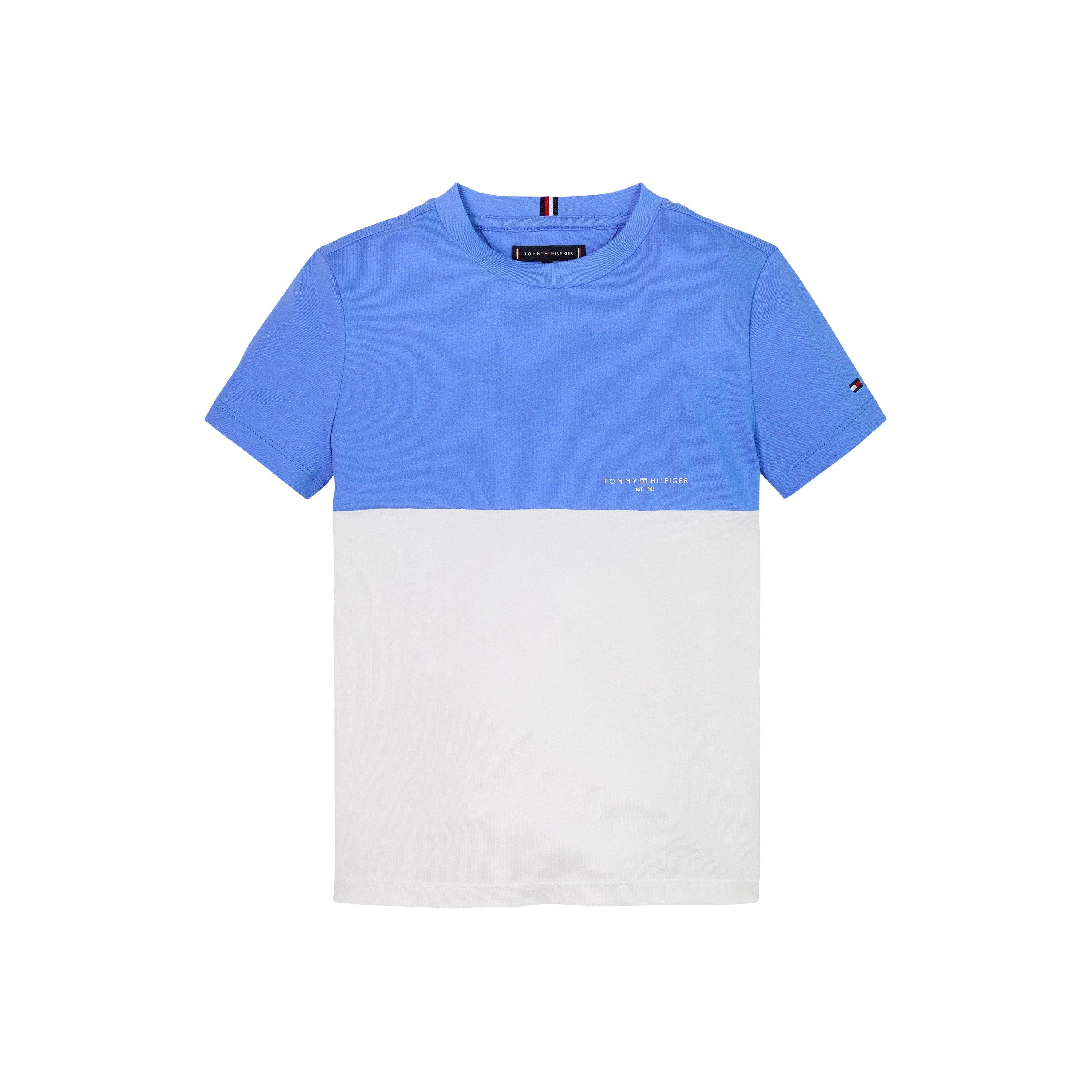 Blue/Wht C30 - Tommy Hilfiger - Kids' Mini Corp Colourblock T-Shirt - 4