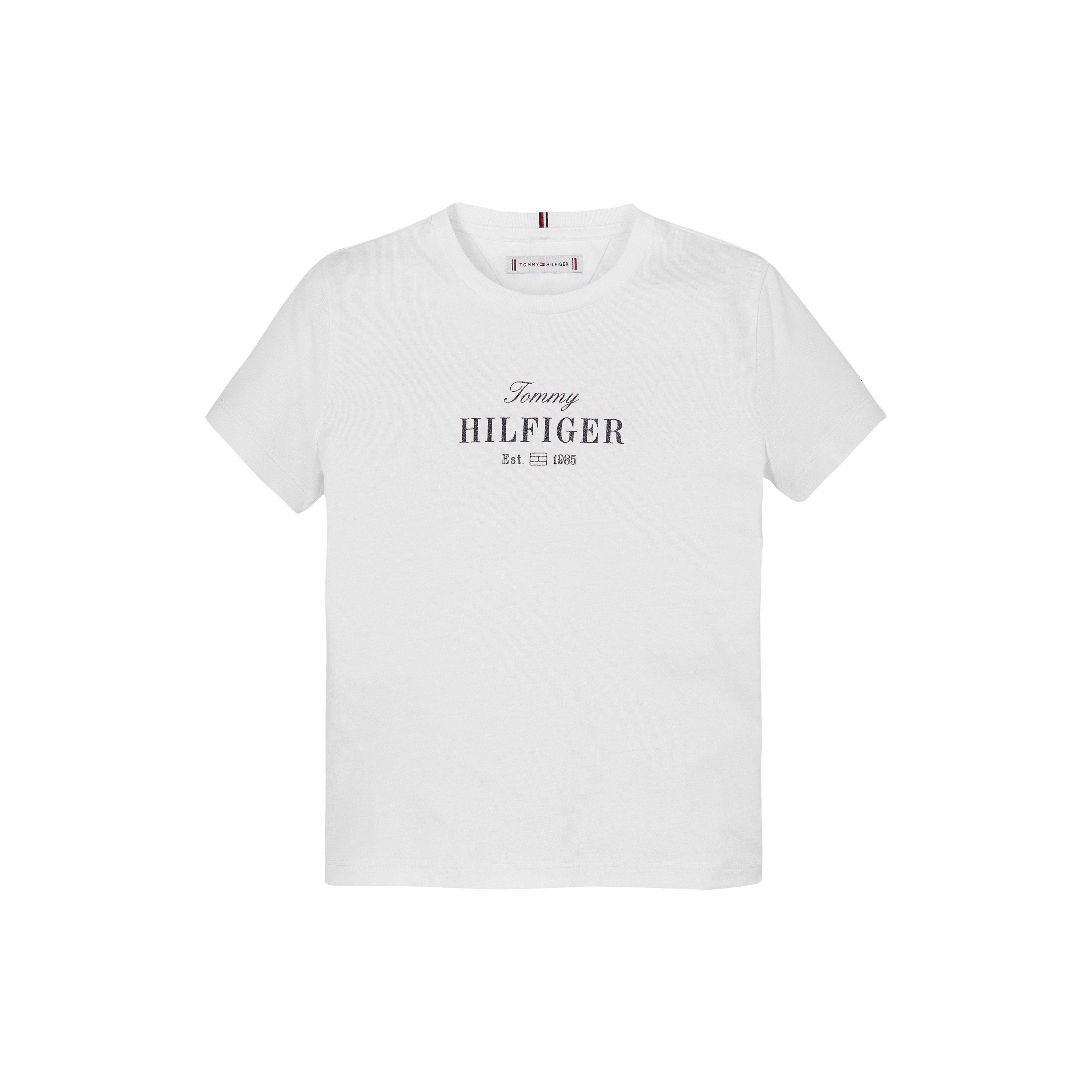 White YBR - Tommy Hilfiger - Kids' Script Short Sleeve T-Shirt - 1