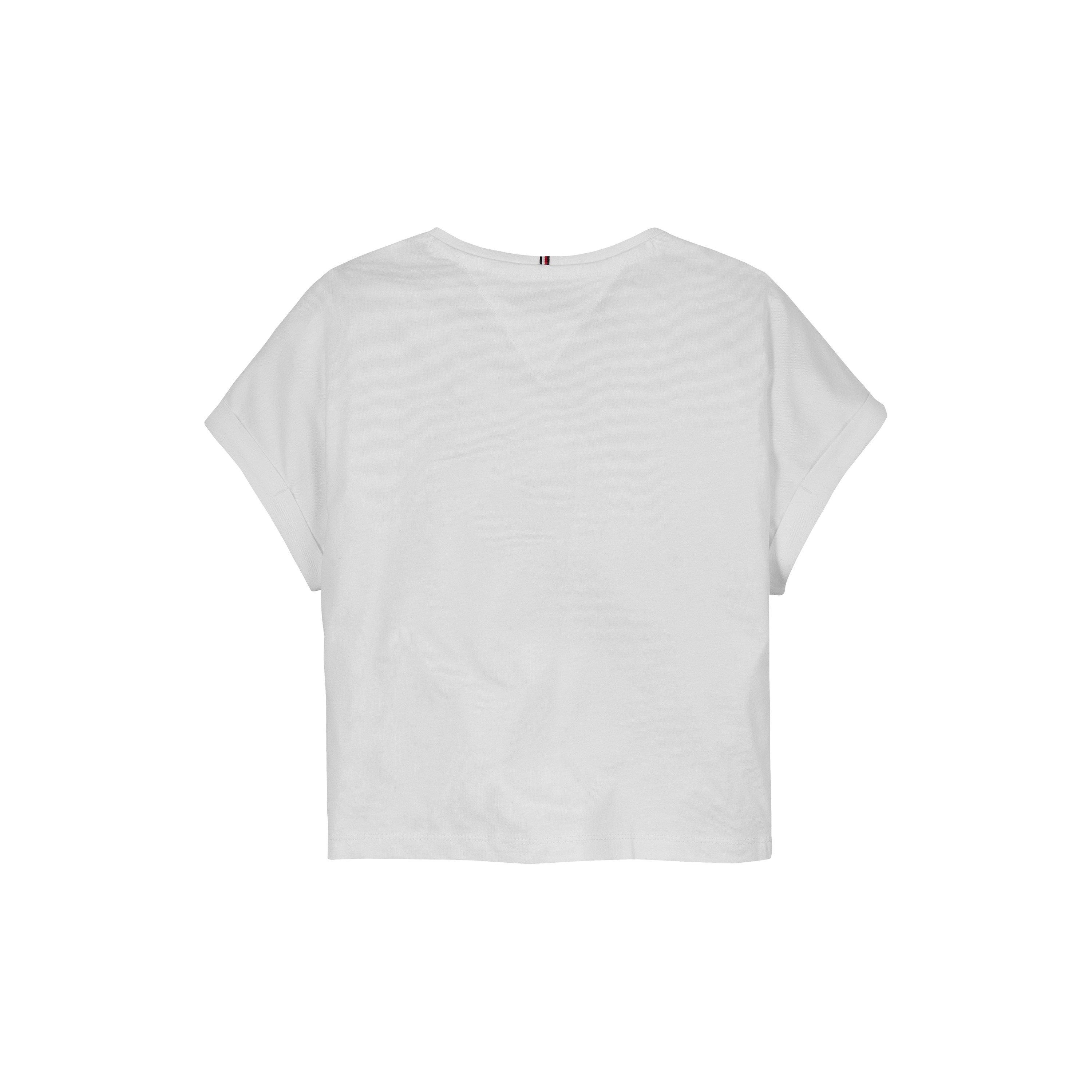 Witte YBR - Tommy Hilfiger - Kids' Sequins Flag Regular Fit T-Shirt - 2