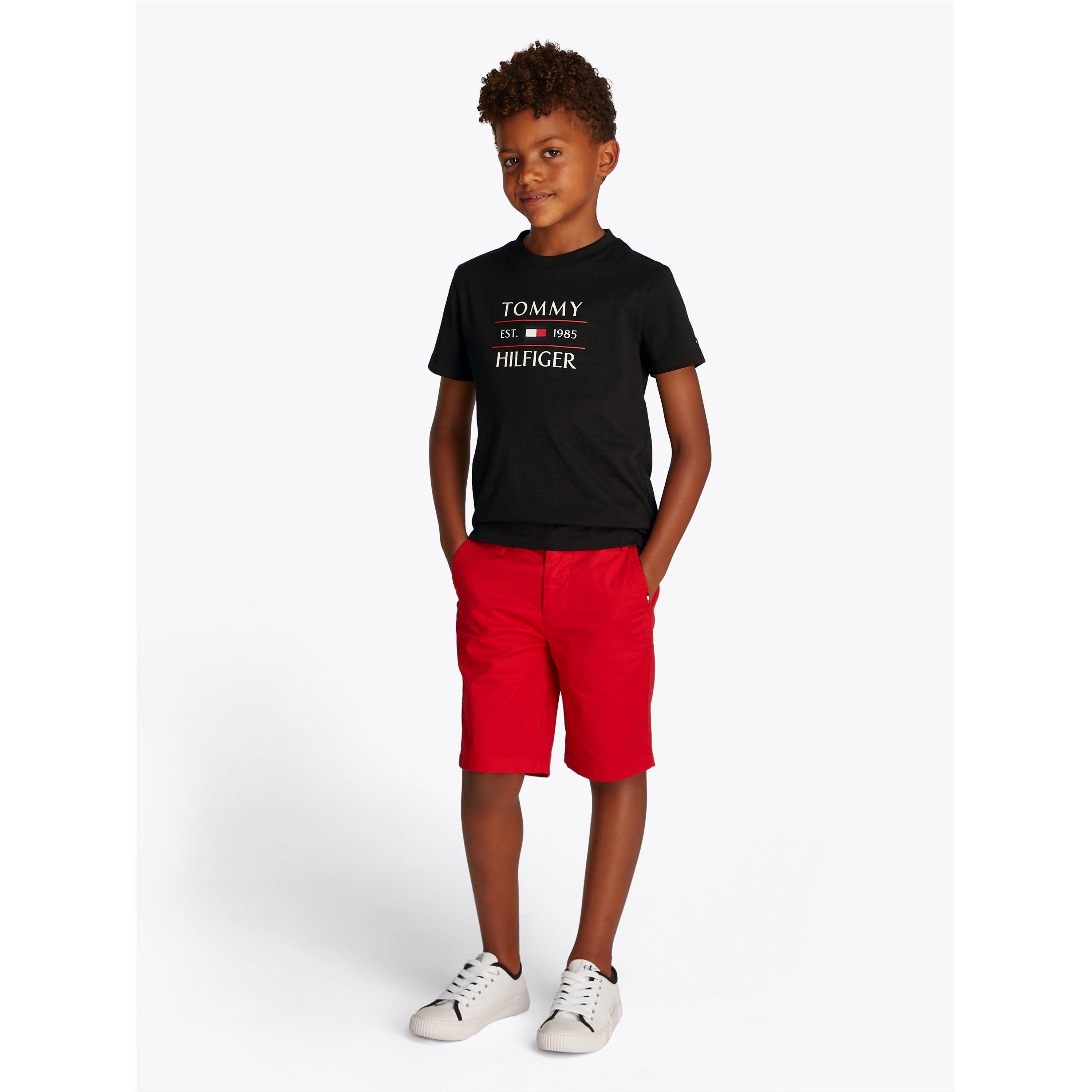 Black BDS - Tommy Hilfiger - Kids' Flag Short Sleeve T-Shirt - 2