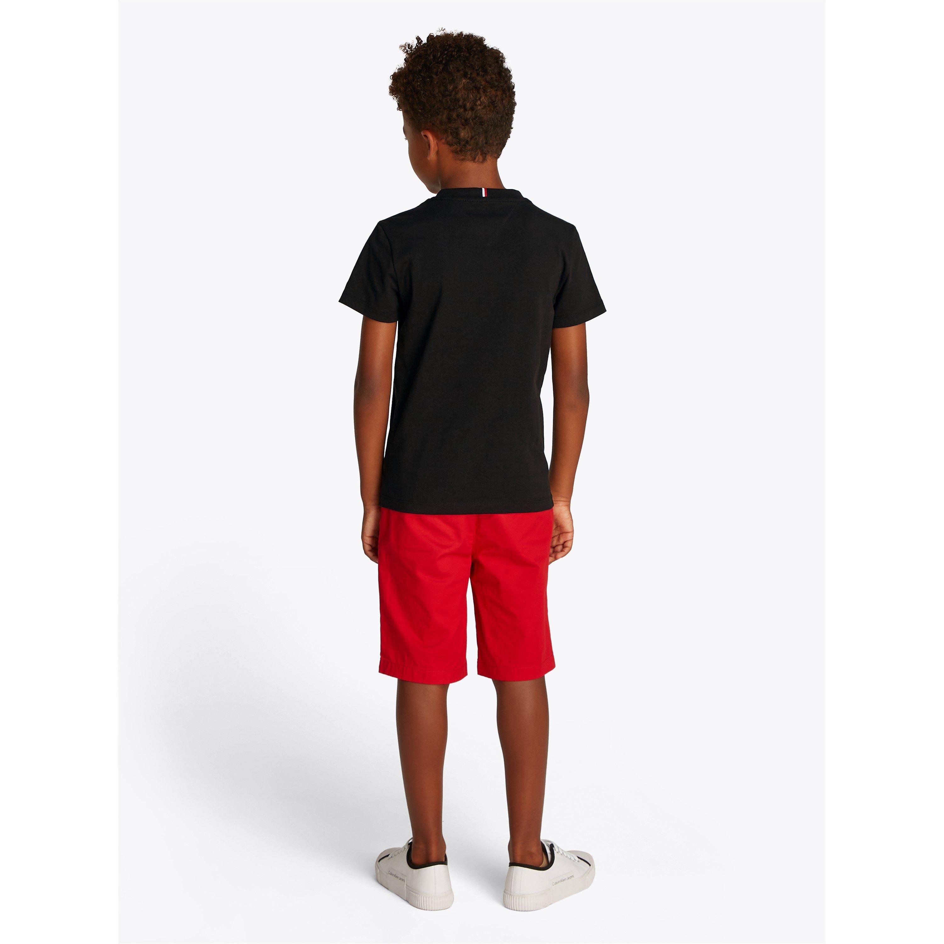 Black BDS - Tommy Hilfiger - Kids' Flag Short Sleeve T-Shirt - 3