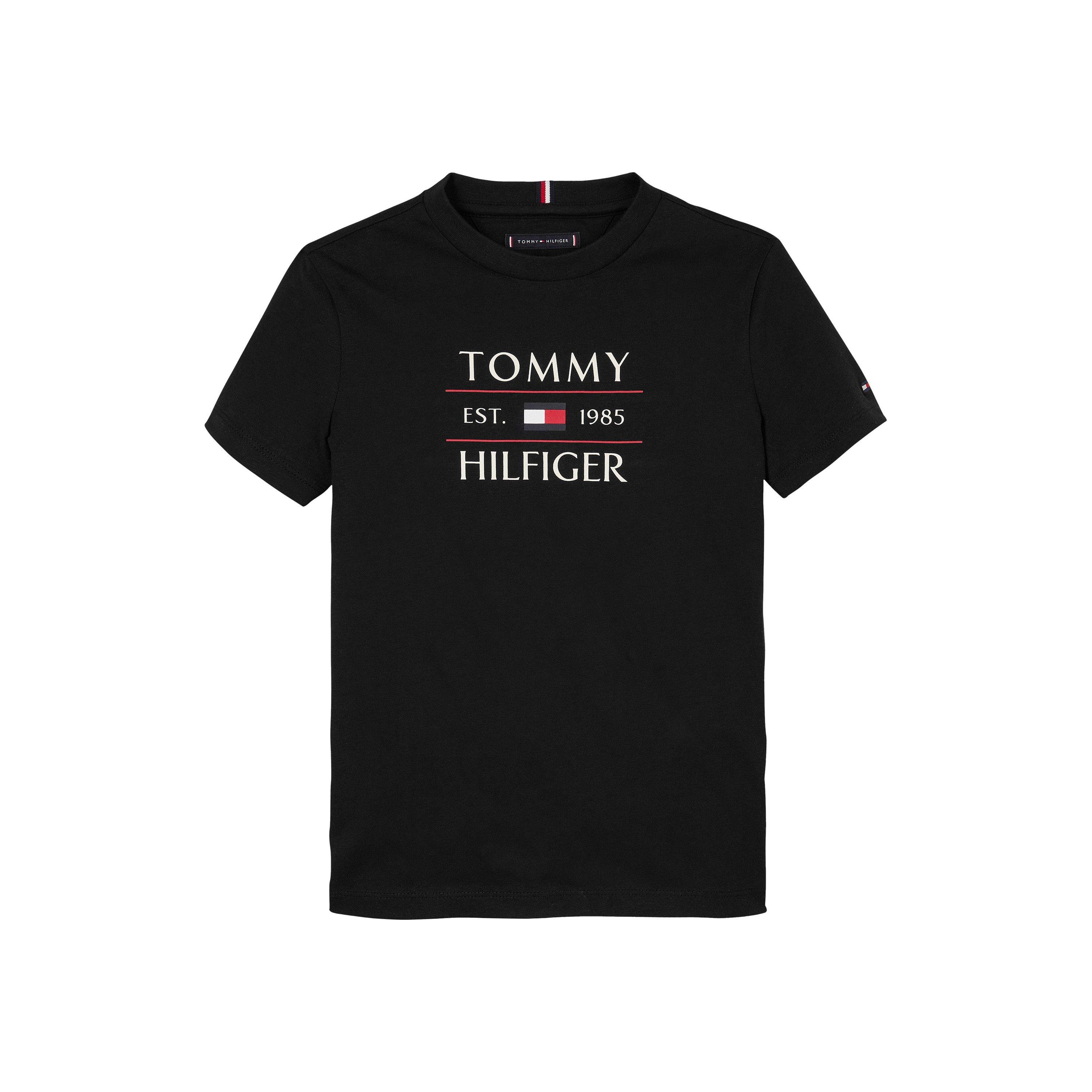Black BDS - Tommy Hilfiger - Kids' Flag Short Sleeve T-Shirt - 4