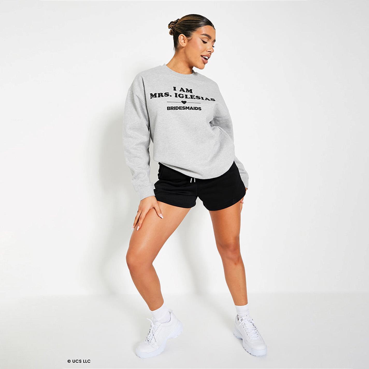 Grå - I Saw It First - ISAWITFIRST Bridesmaids I Am Mrs Iglesias Oversized Sweater - 2