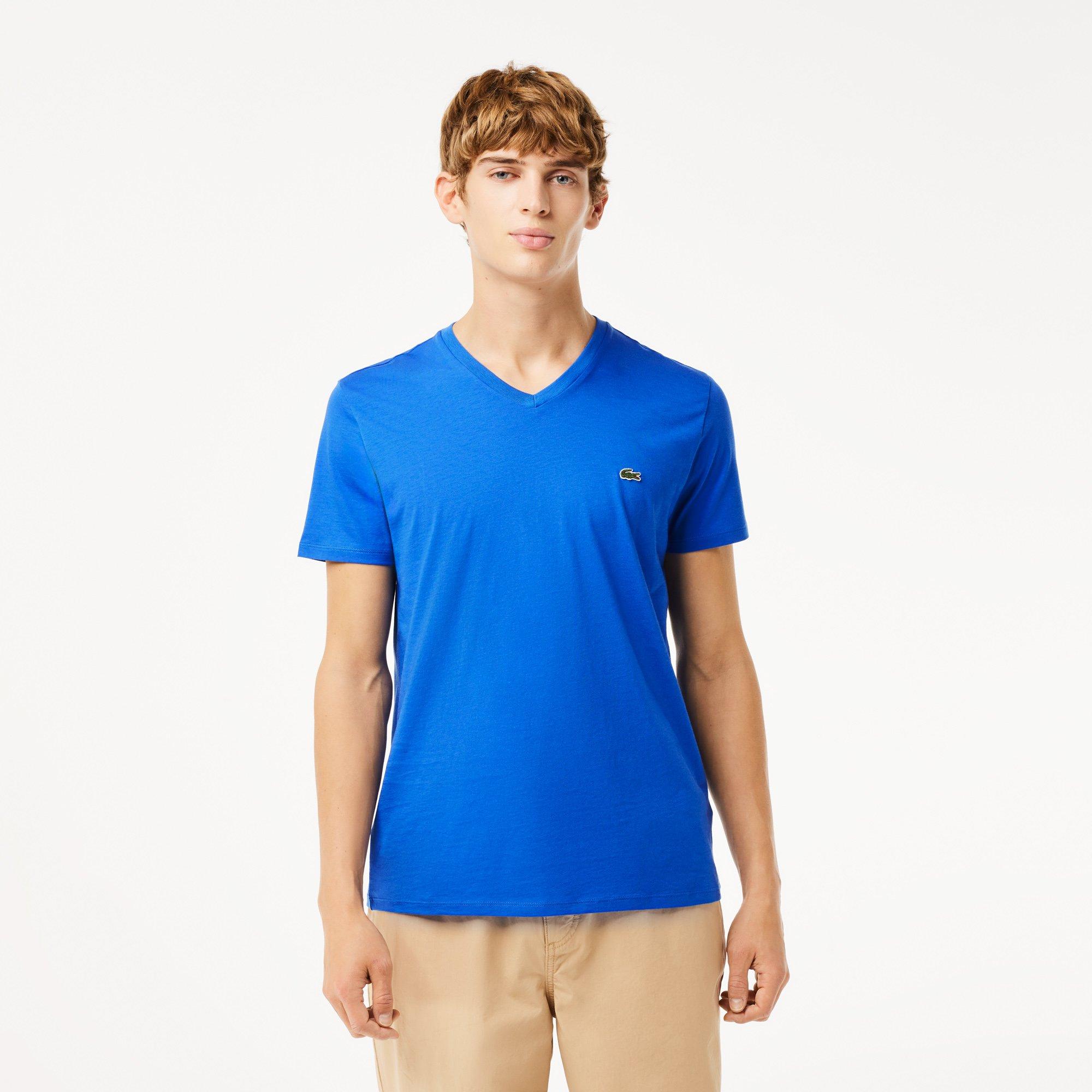 Ladigue - Lacoste - Men's Regular Fit V-Neck T-Shirt - 2