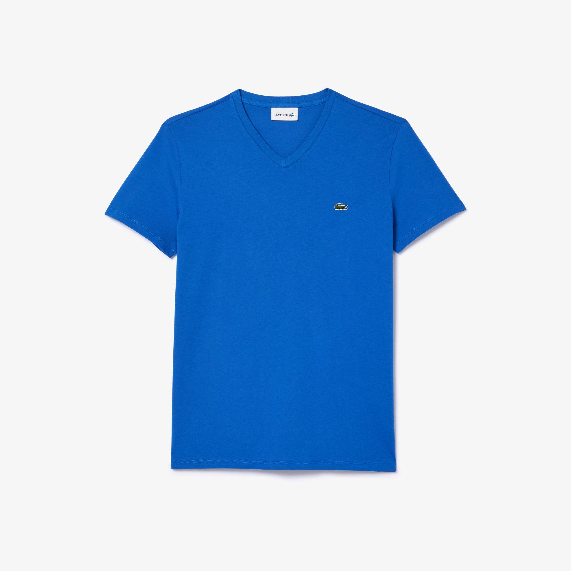 Ladigue - Lacoste - Men's Regular Fit V-Neck T-Shirt - 5