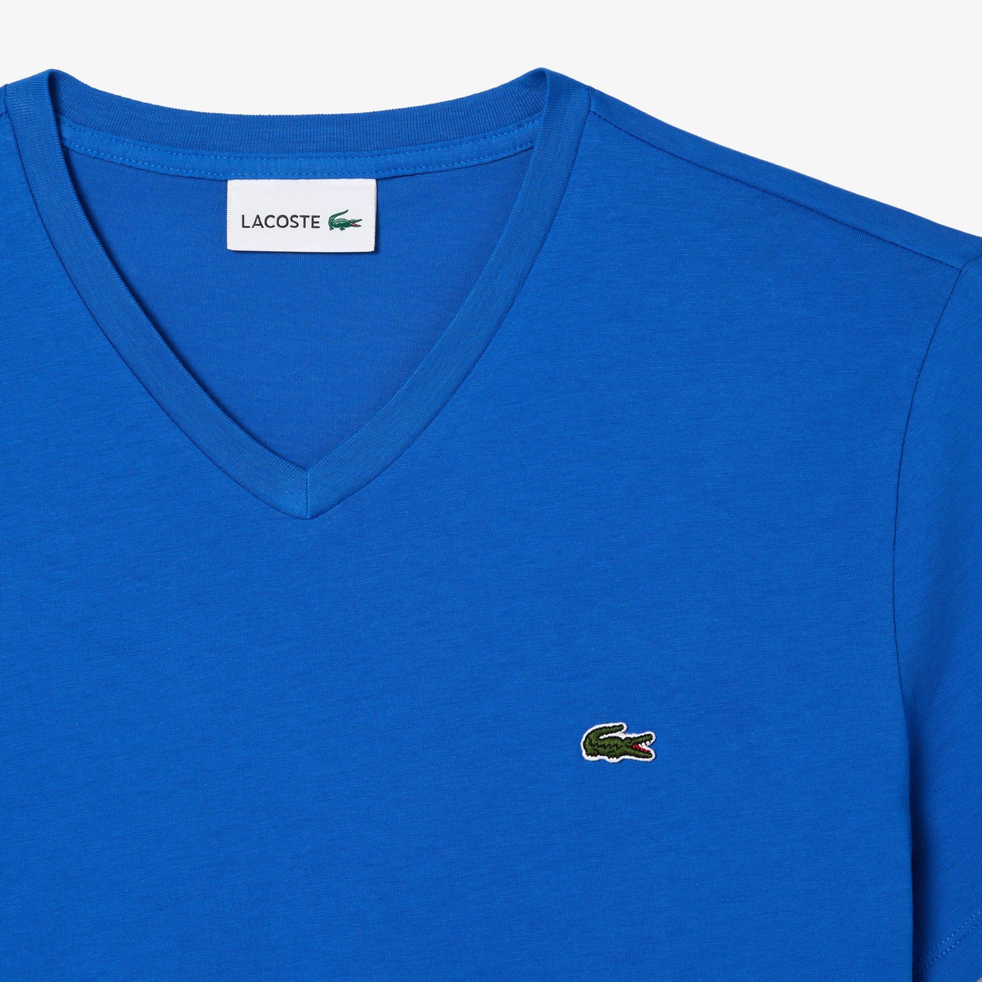 Ladigue - Lacoste - Men's Regular Fit V-Neck T-Shirt - 6