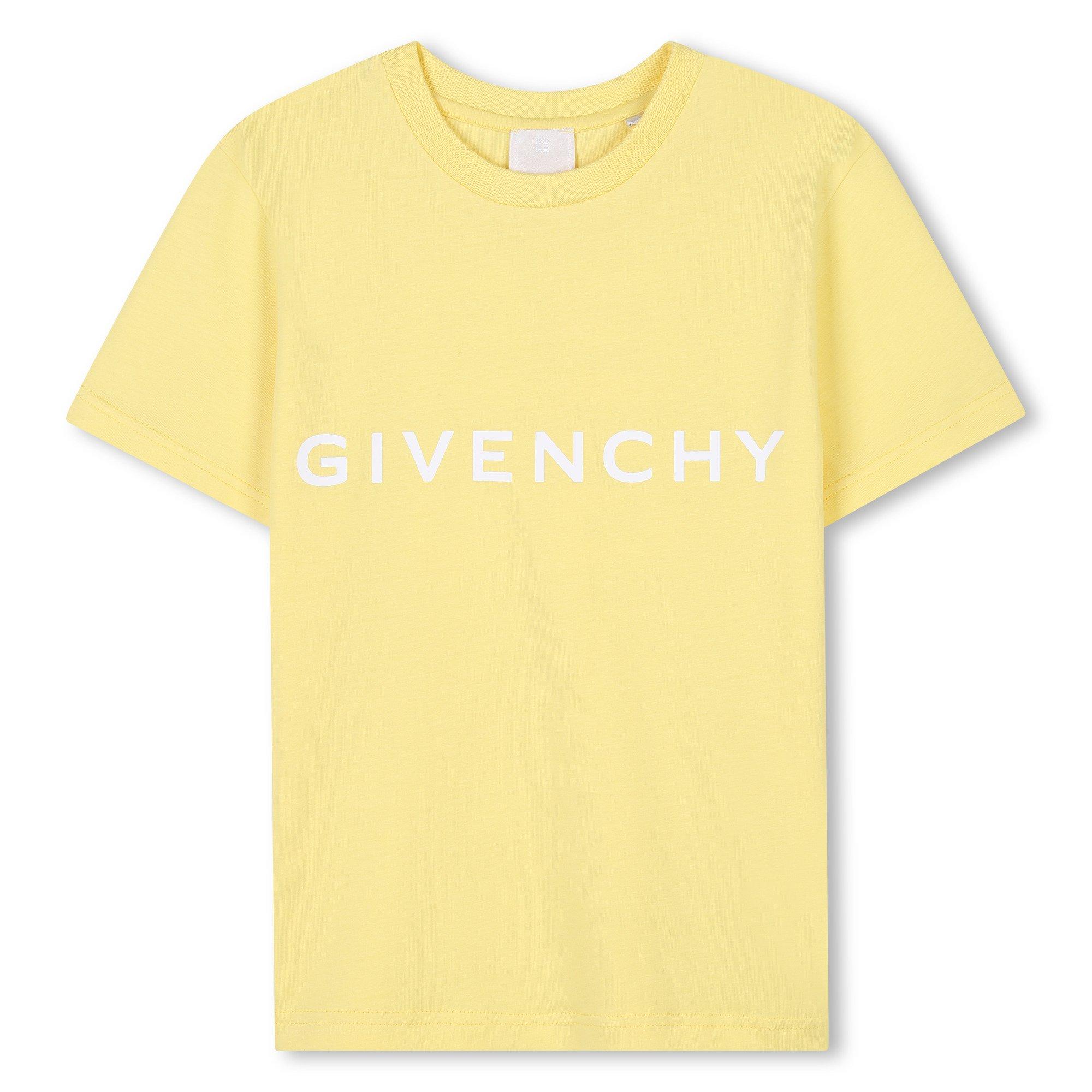 Givenchy  Kids Logo T-Shirt Juniors - Yellow 571 - 10Y