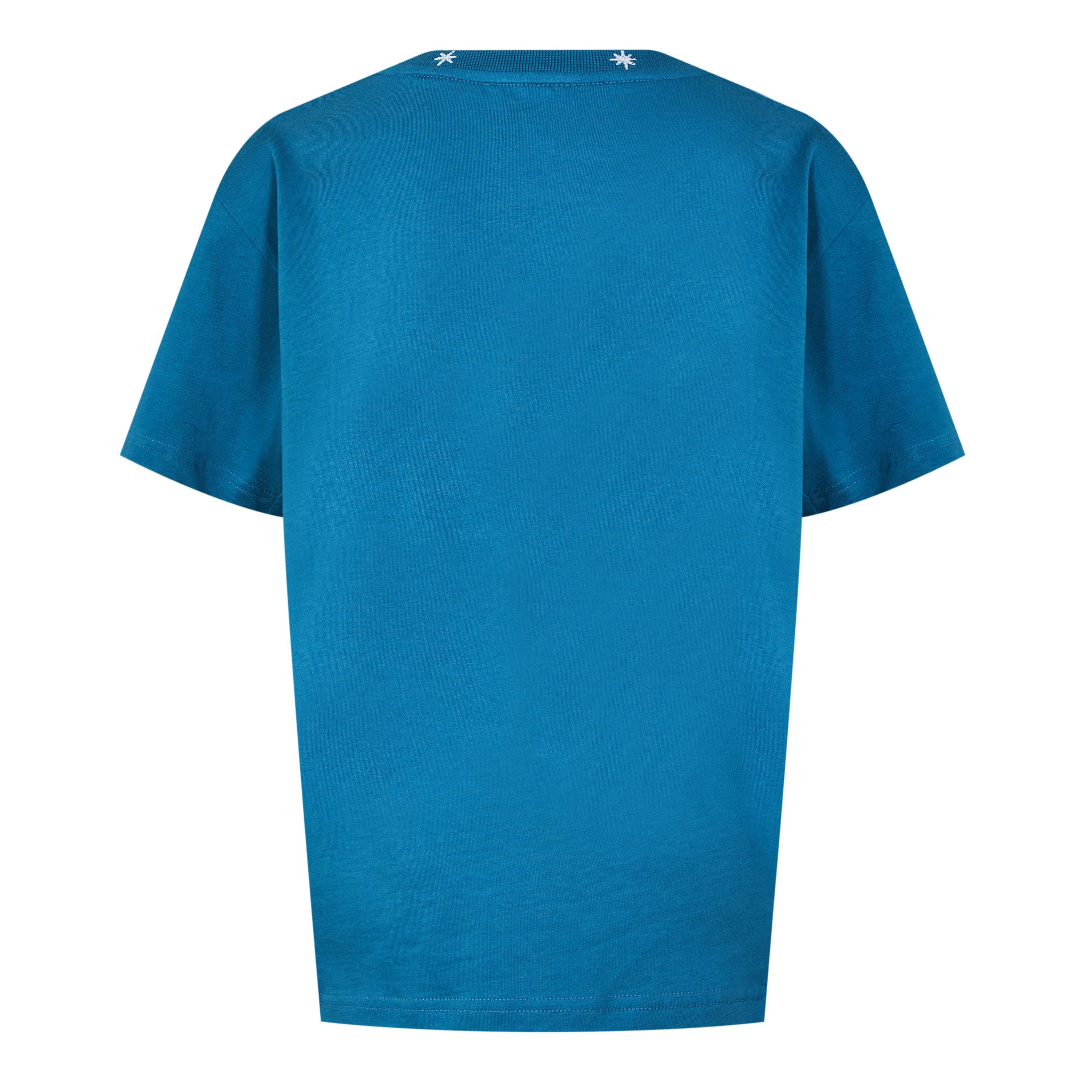 Blue 80V - GIVENCHY - Embroidered Star Logo T-Shirt Juniors - 2