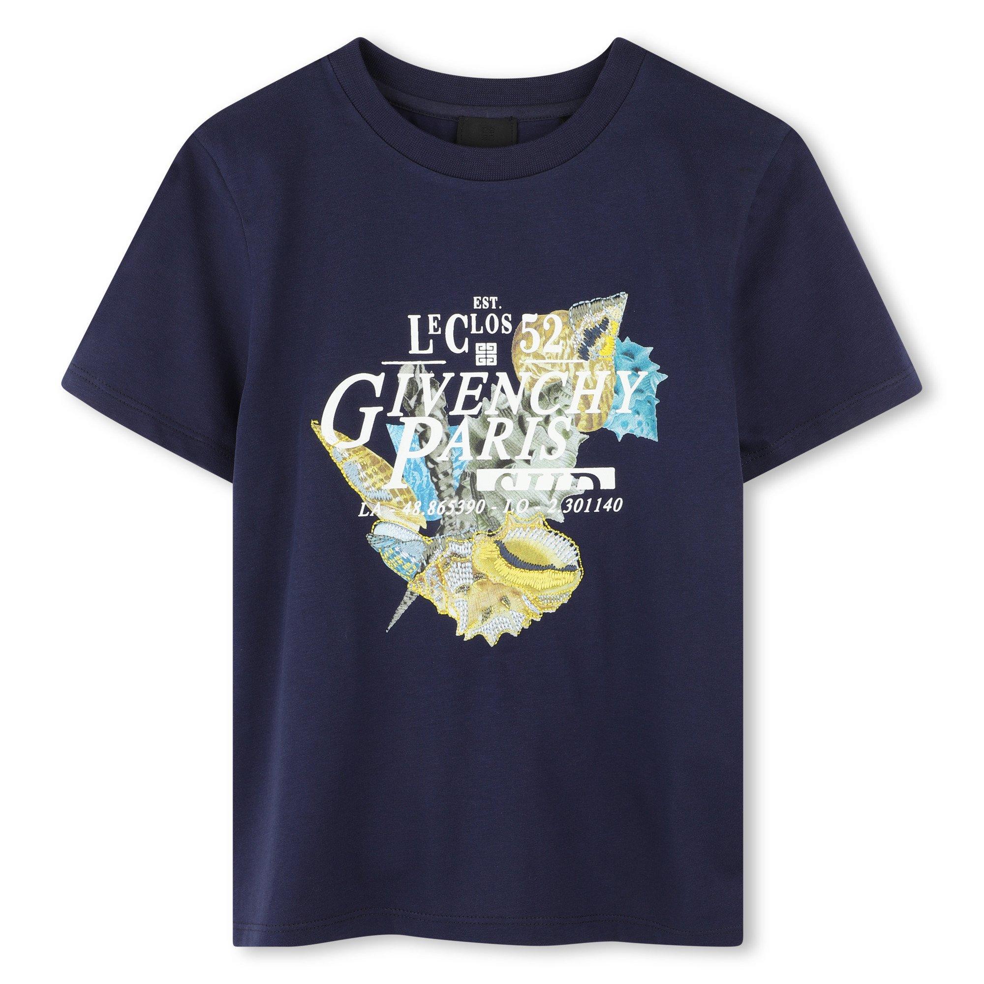 Givenchy  Kids ' Logo T-Shirt - Blue 85T - 14Y