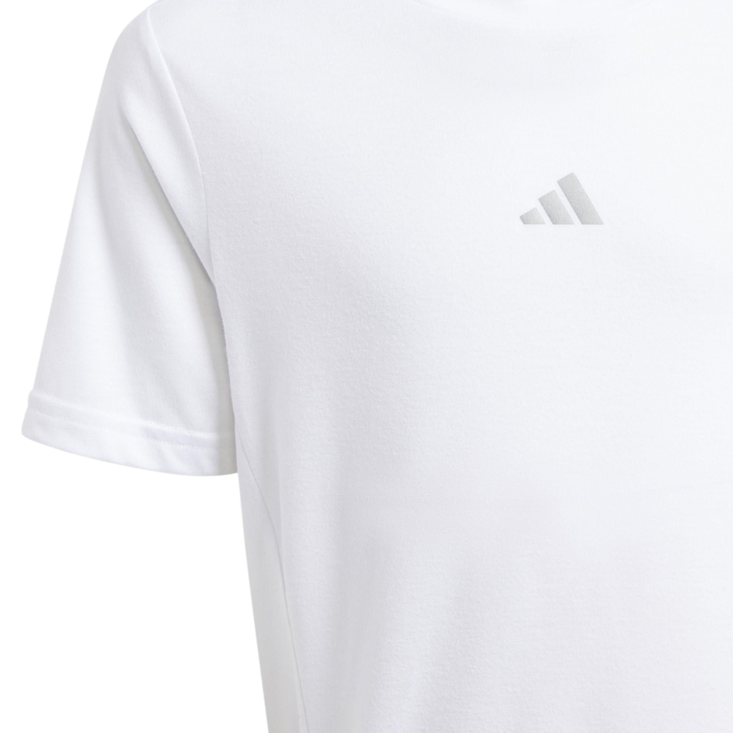 Weiß/Silber - adidas - Training AEROREADY T-Shirt Kids - 4