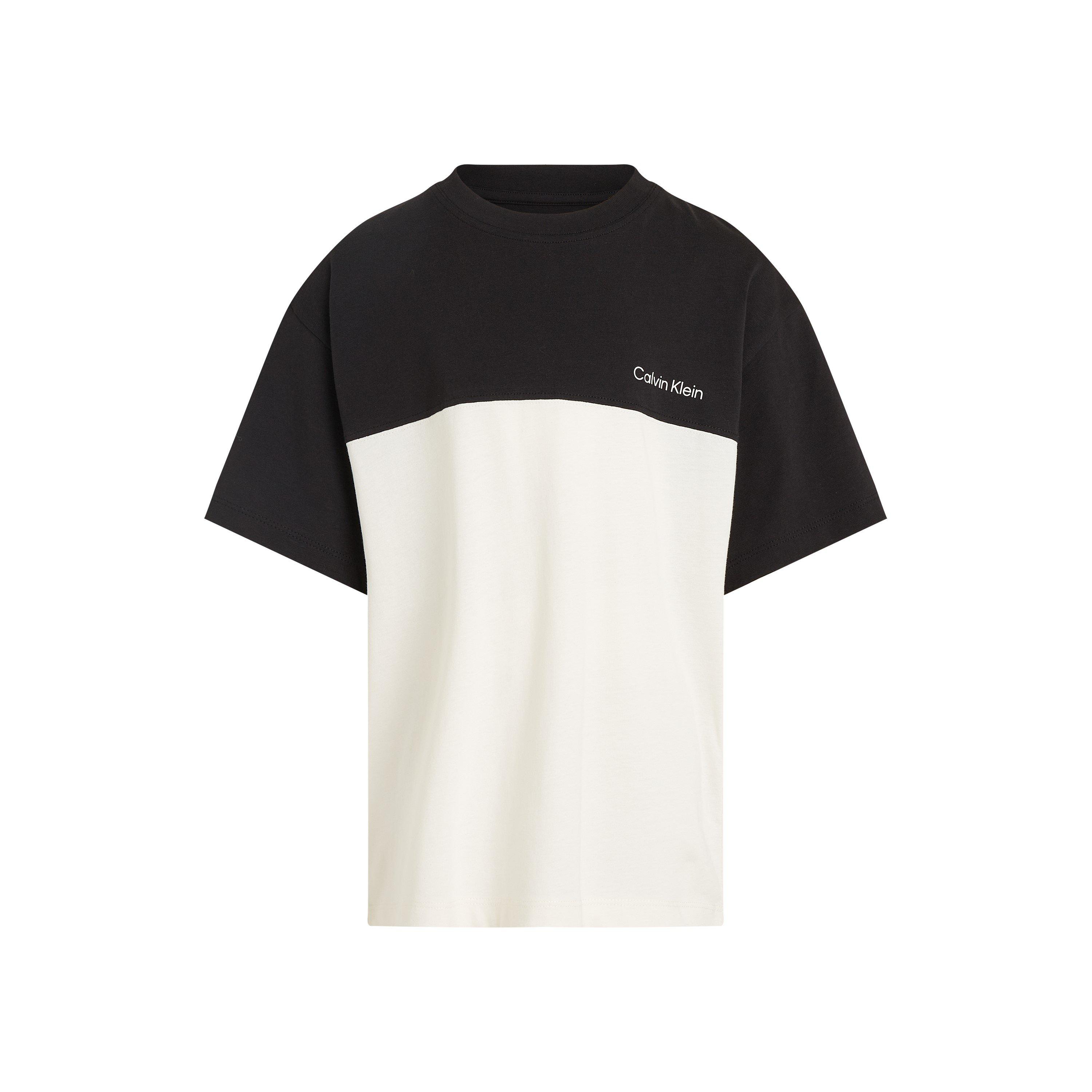 CK Black BEH - Calvin Klein Jeans - Kids' Color Block Regular Fit T-Shirt - 4
