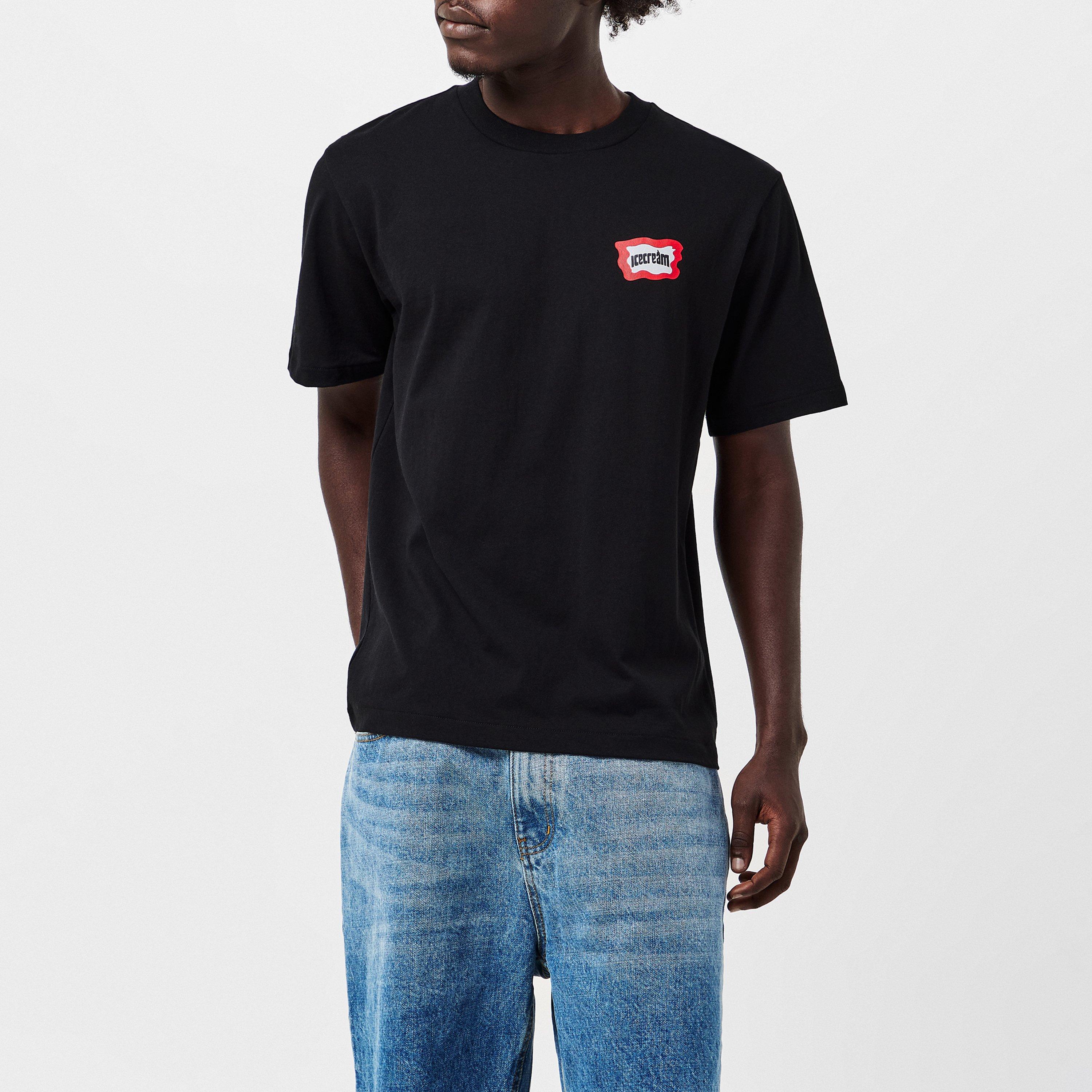 Black - ICECREAM - Men's Roundabout Regular Fit T-Shirt - 3