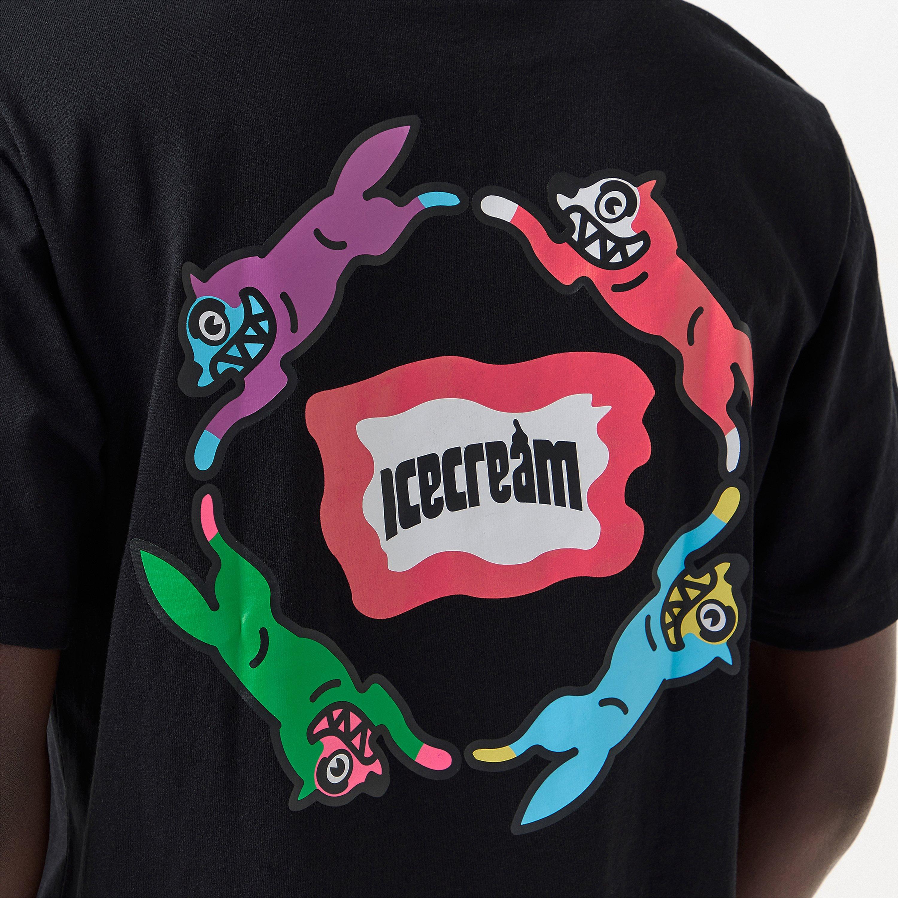 Black - ICECREAM - Men's Roundabout Regular Fit T-Shirt - 5