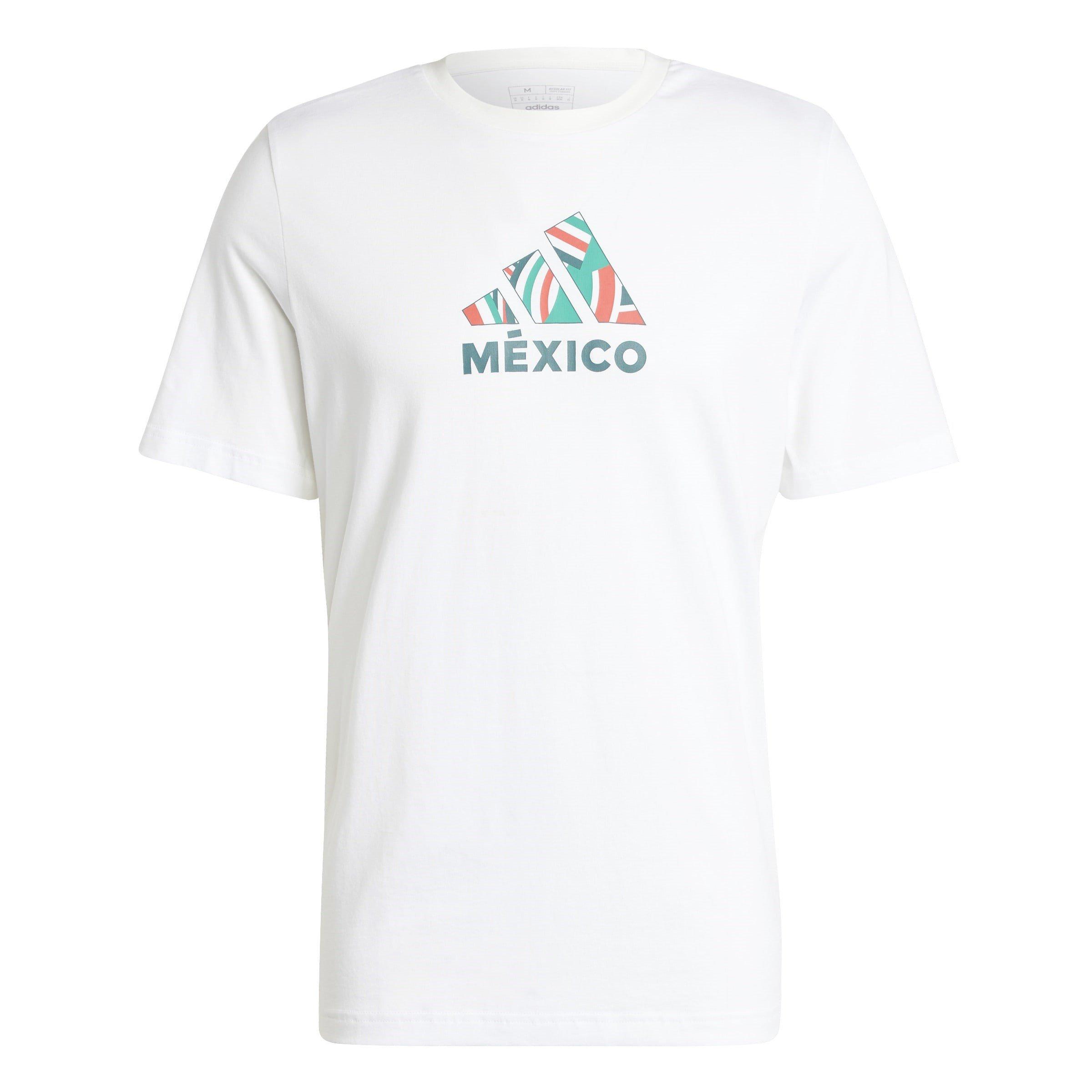 adidas Mexico Fan Graphic T Shirt Mens Rundhals T Shirts Sports Direct