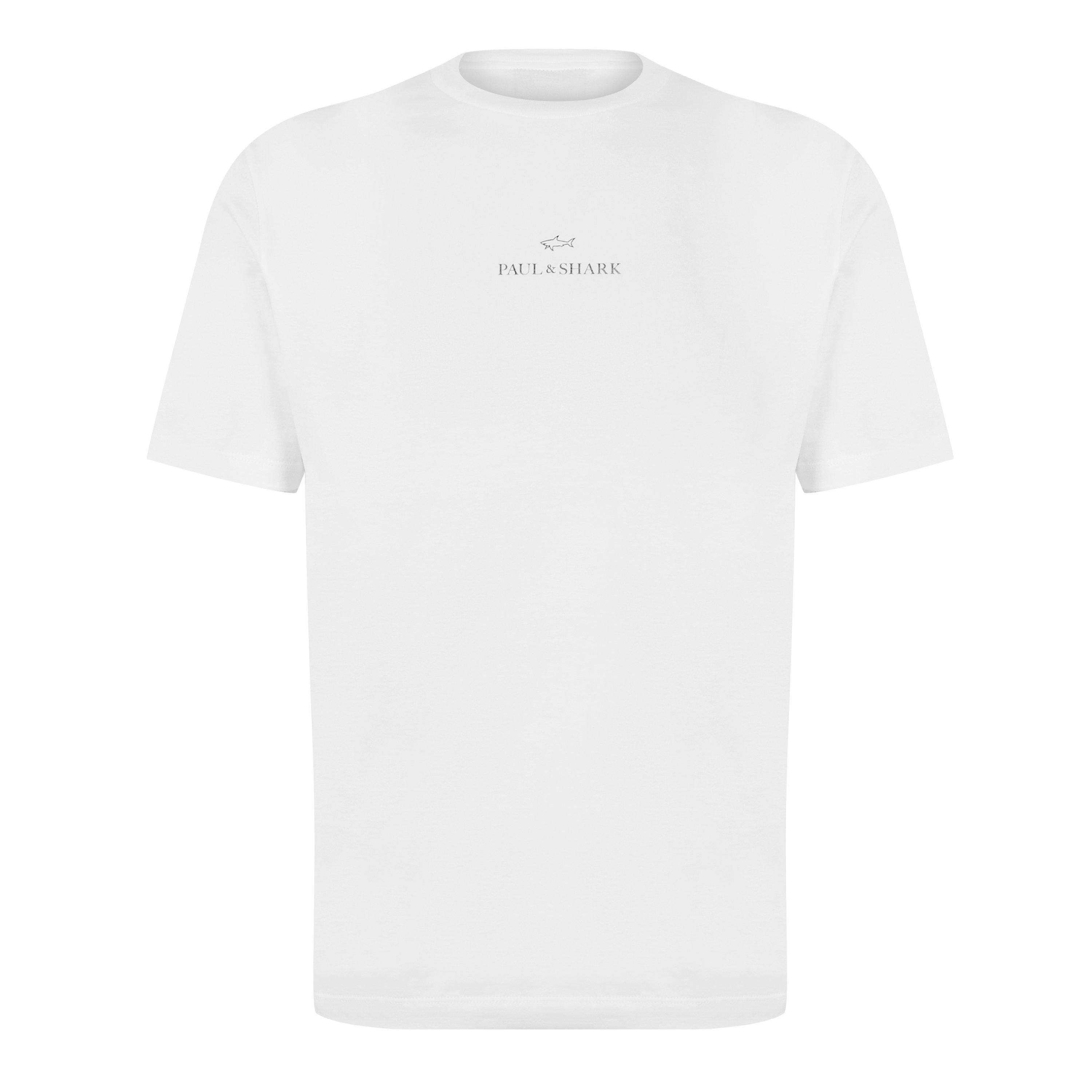 Bright White - Paul And Shark - Men's Print Logo T-Shirt - 1