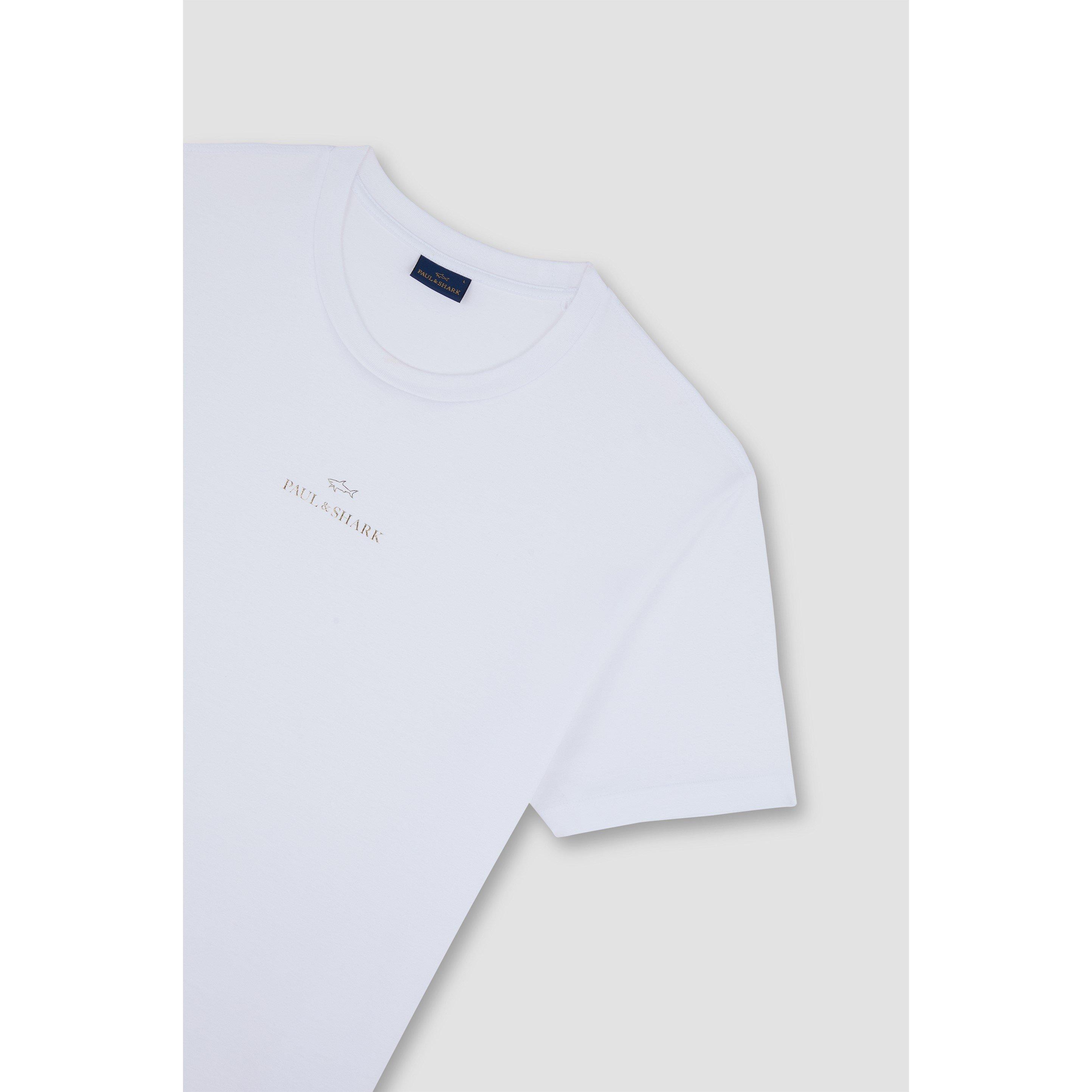 Bright White - Paul And Shark - Men's Print Logo Regular Fit T-Shirt - 8