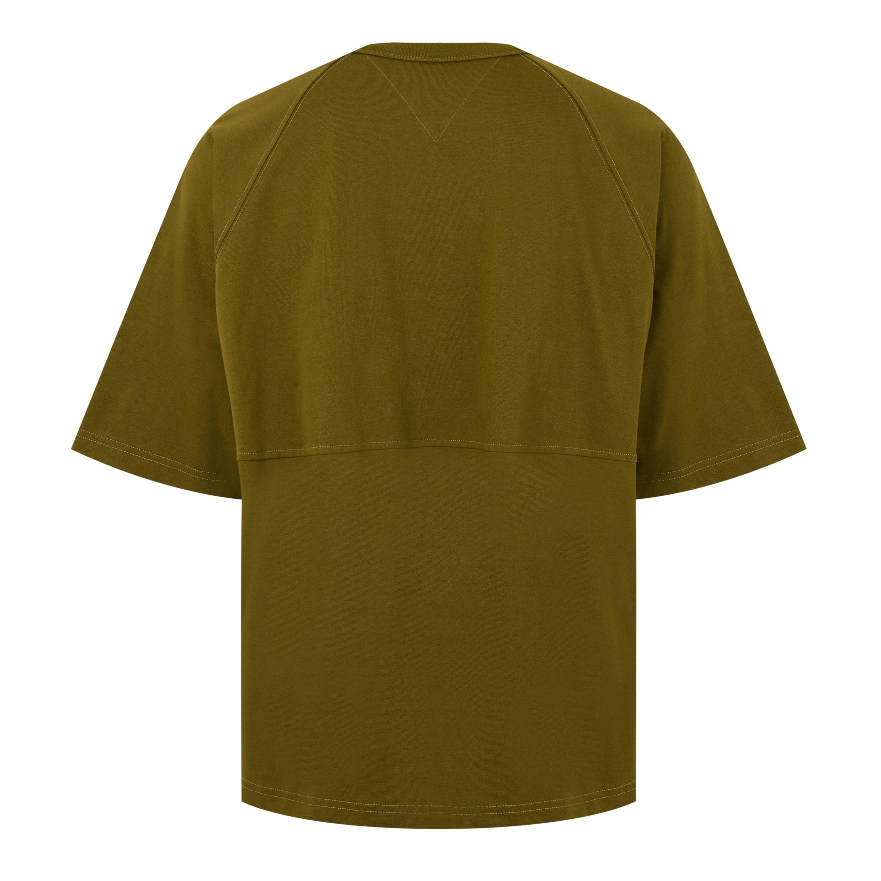 Olive Oil - Bottega Veneta - Men's Cashmere Oversized T-Shirt - 7