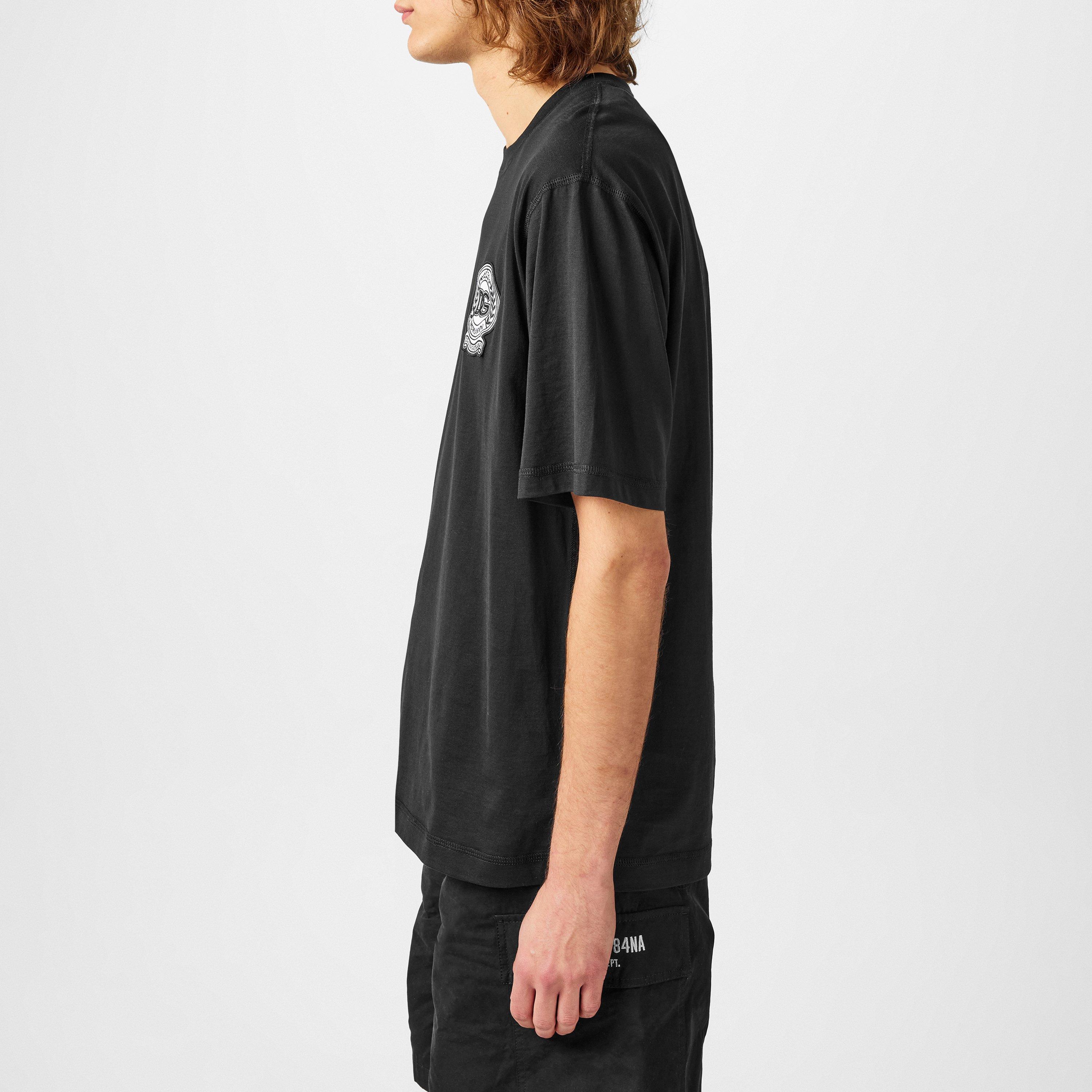 Black - Dolce and Gabbana - Embroidered Logo T-Shirt - 2