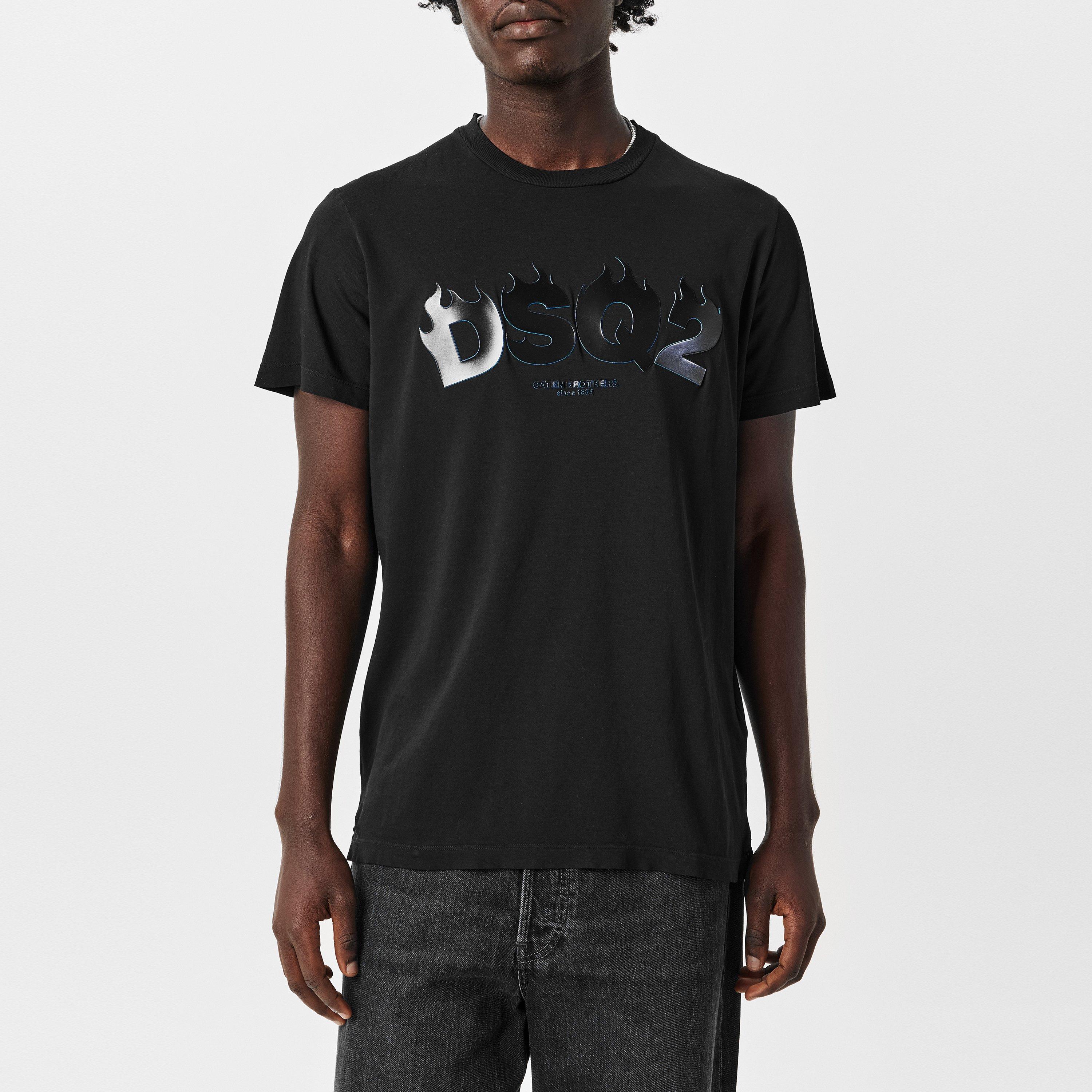 Black - DSquared2 - Cigarette Fit T-Shirt - 3