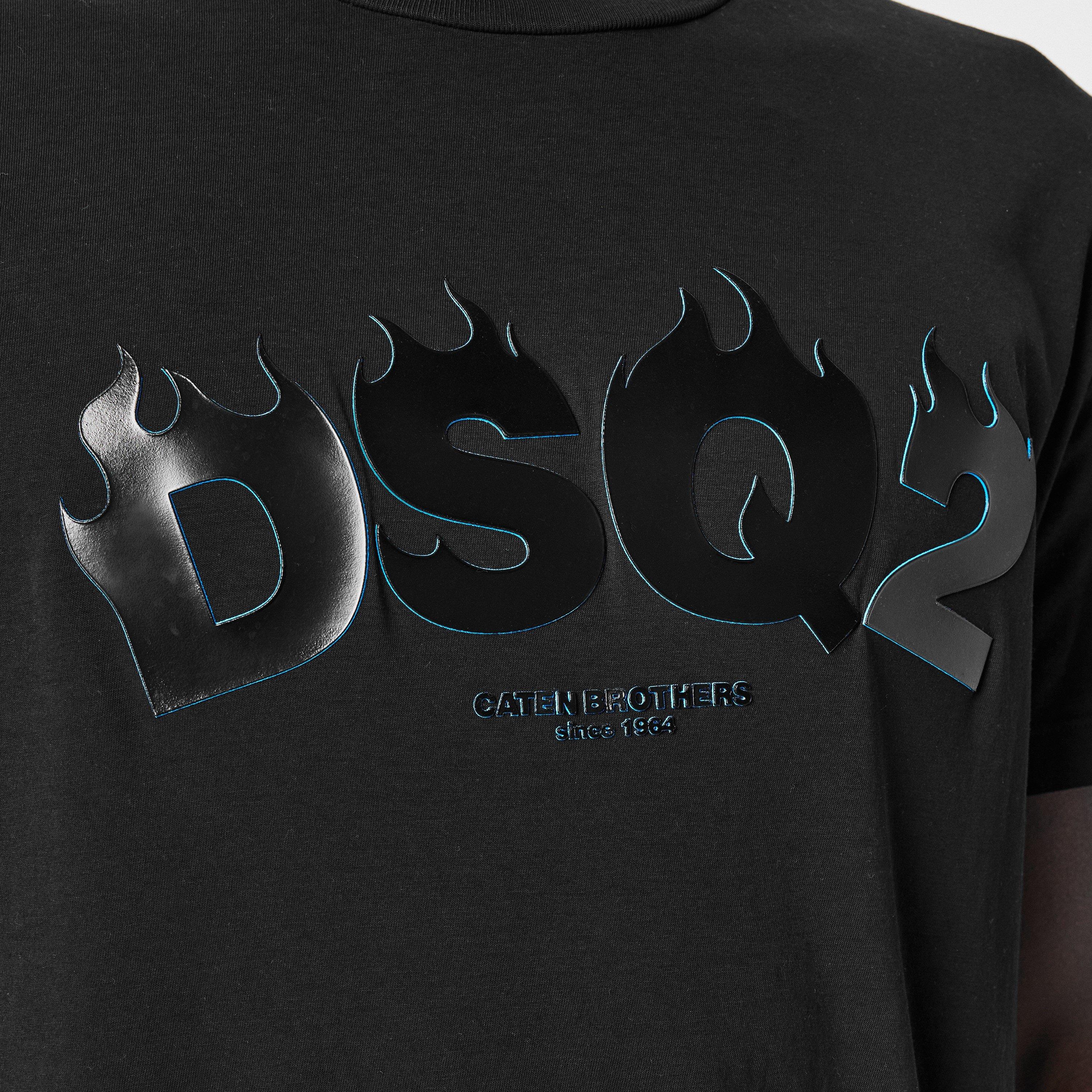 Black - DSquared2 - Cigarette Fit T-Shirt - 5