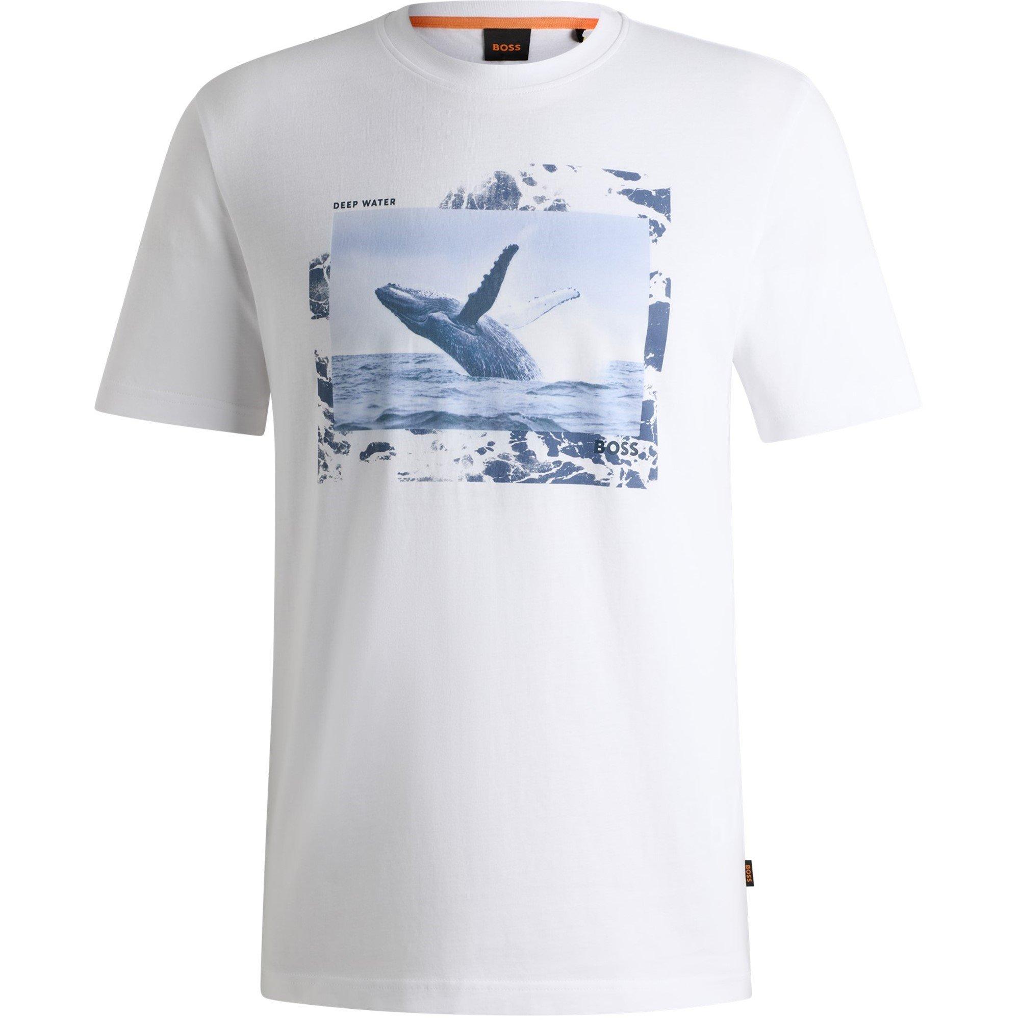 White 100 - Boss - Men's Dunetrace Regular Fit T-Shirt - 1