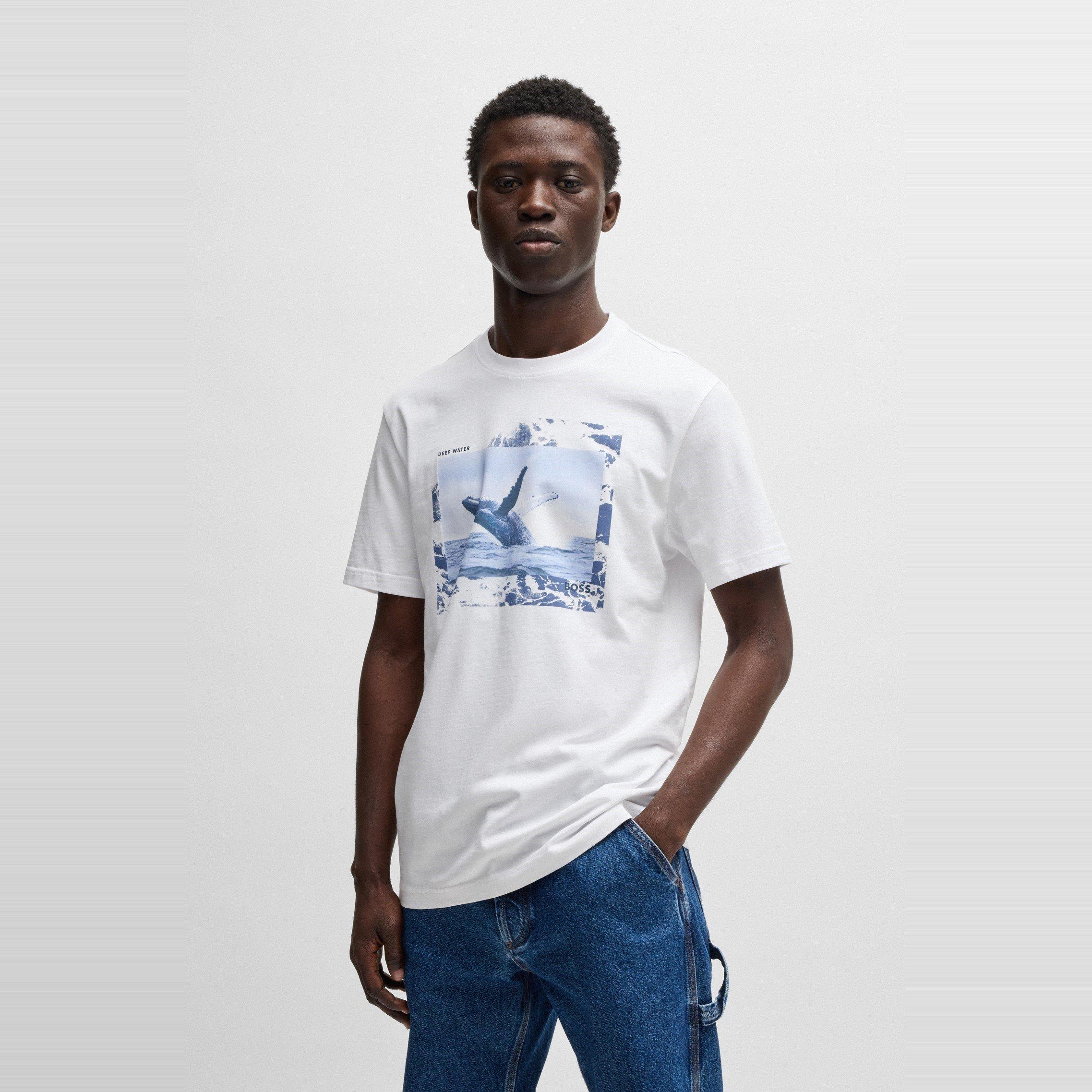 White 100 - Boss - Men's Dunetrace Regular Fit T-Shirt - 2