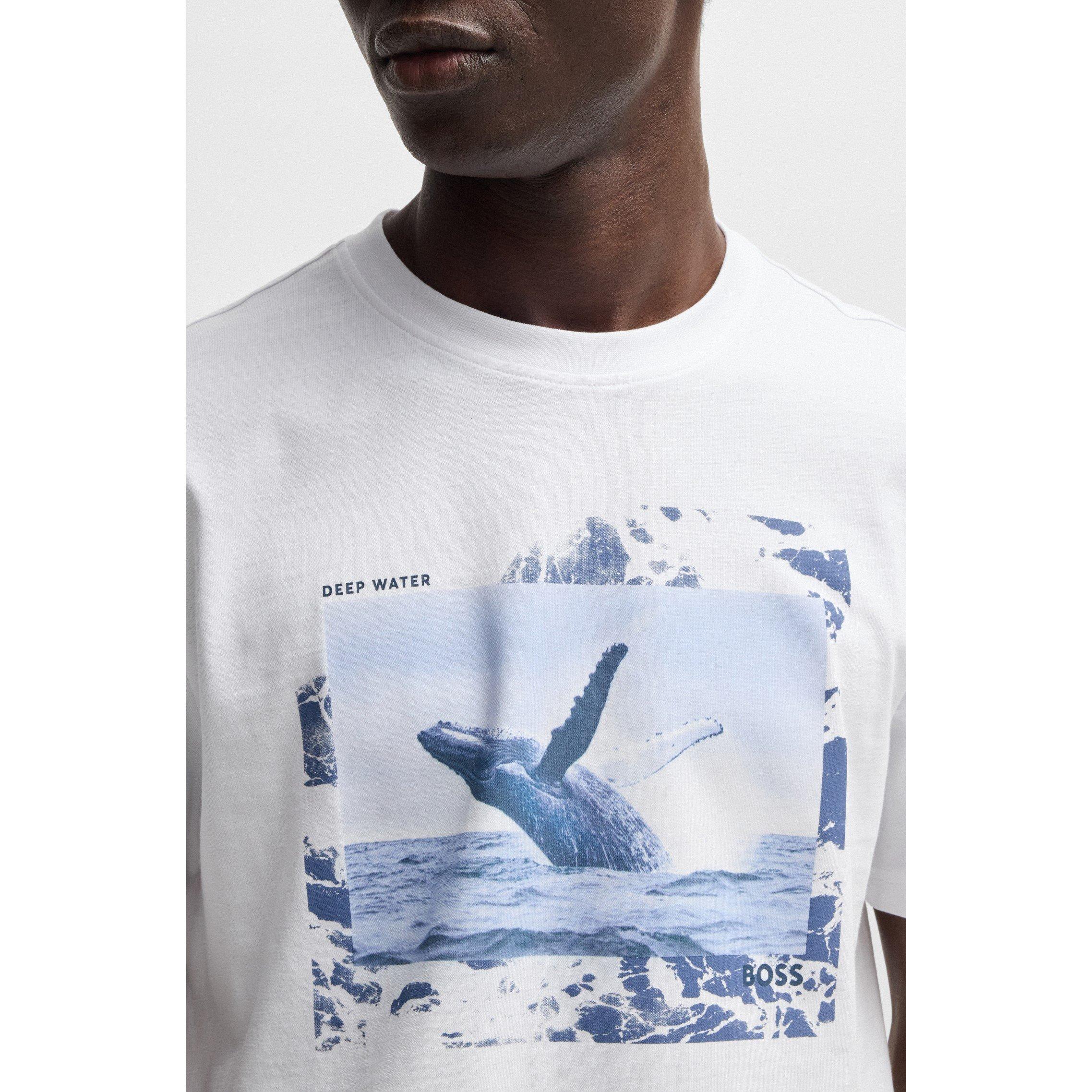 White 100 - Boss - Men's Dunetrace Regular Fit T-Shirt - 4